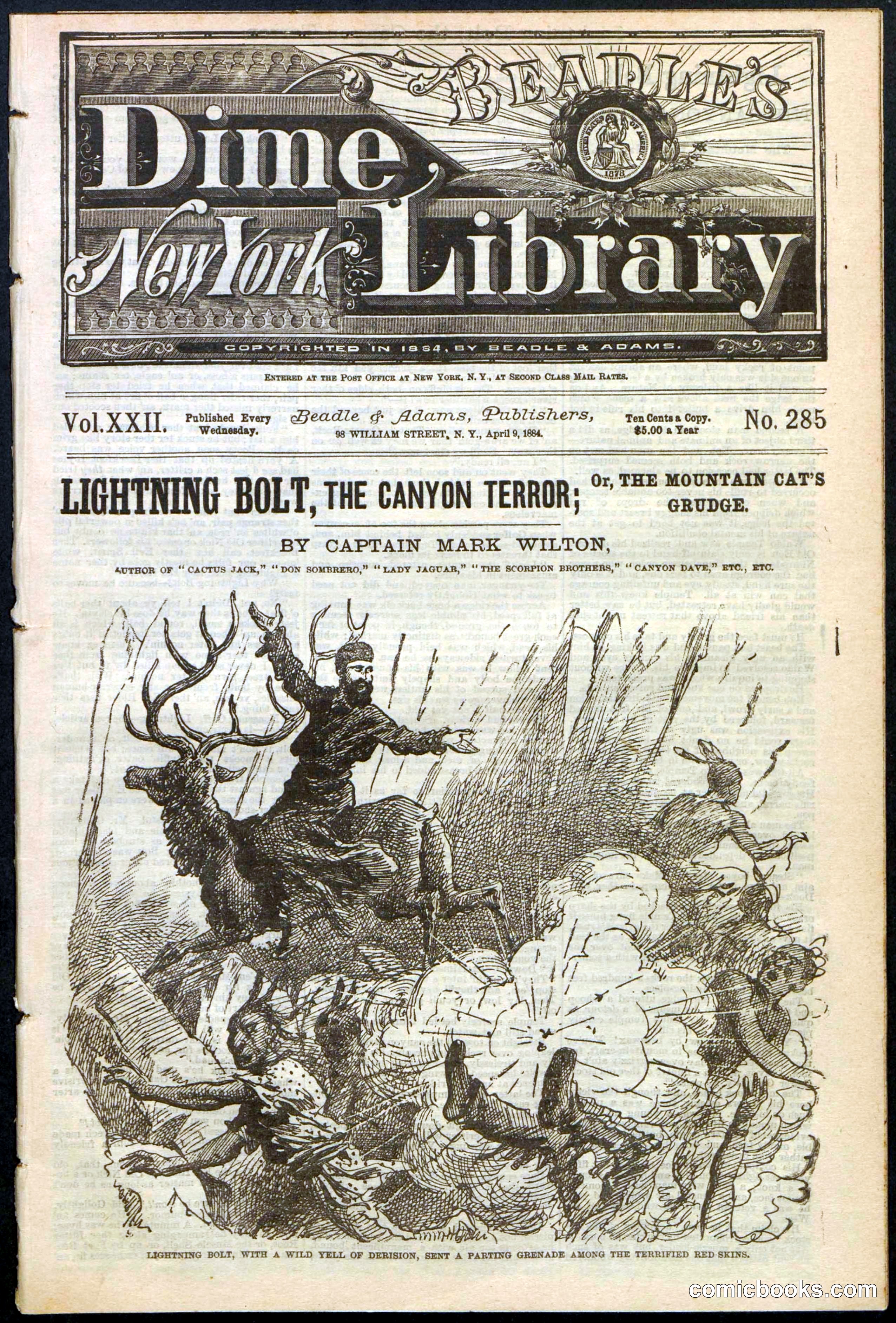 Beadle's Dime Library No. 285