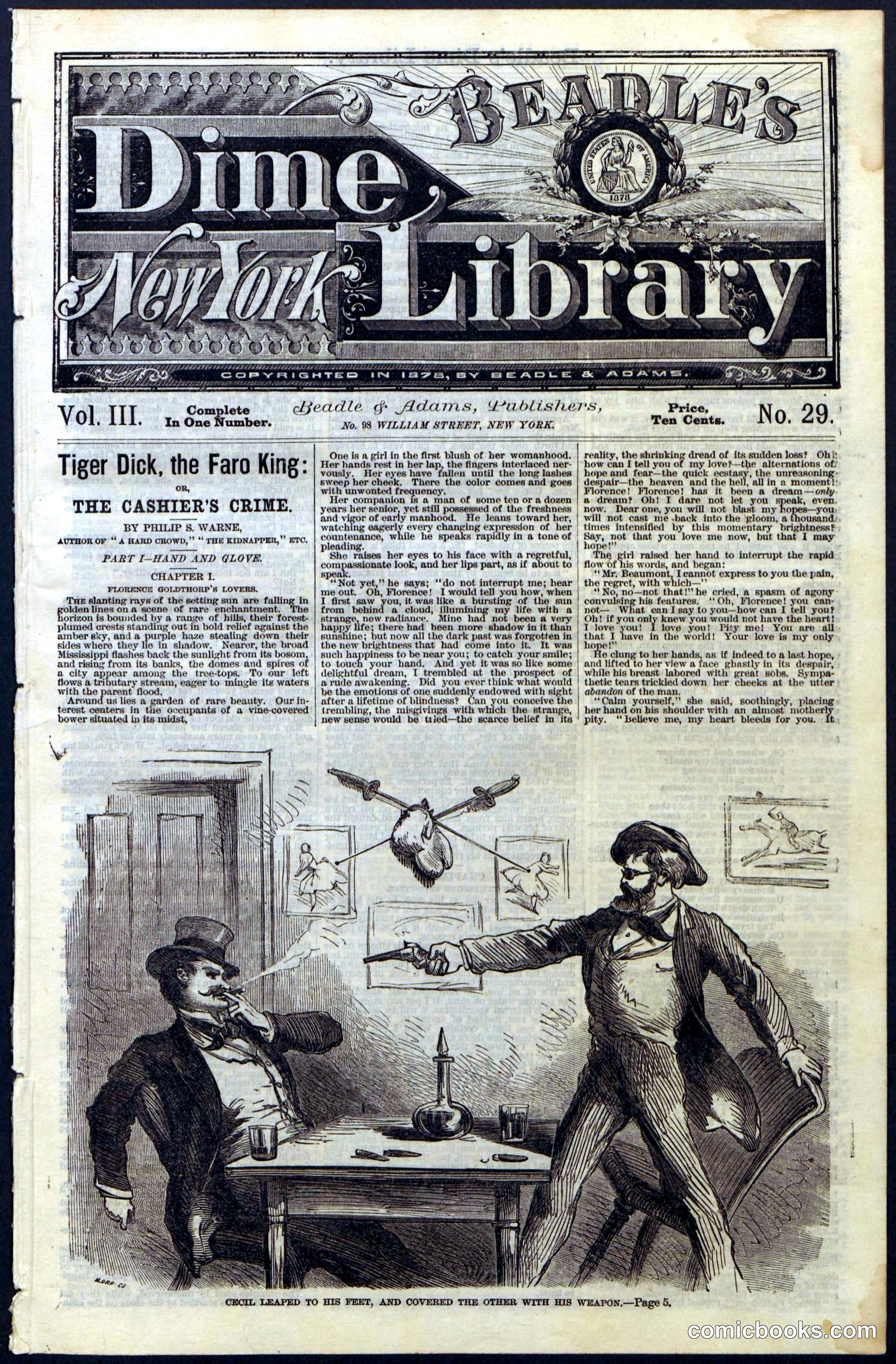 Beadle's Dime Library, Vol. III, No. 29