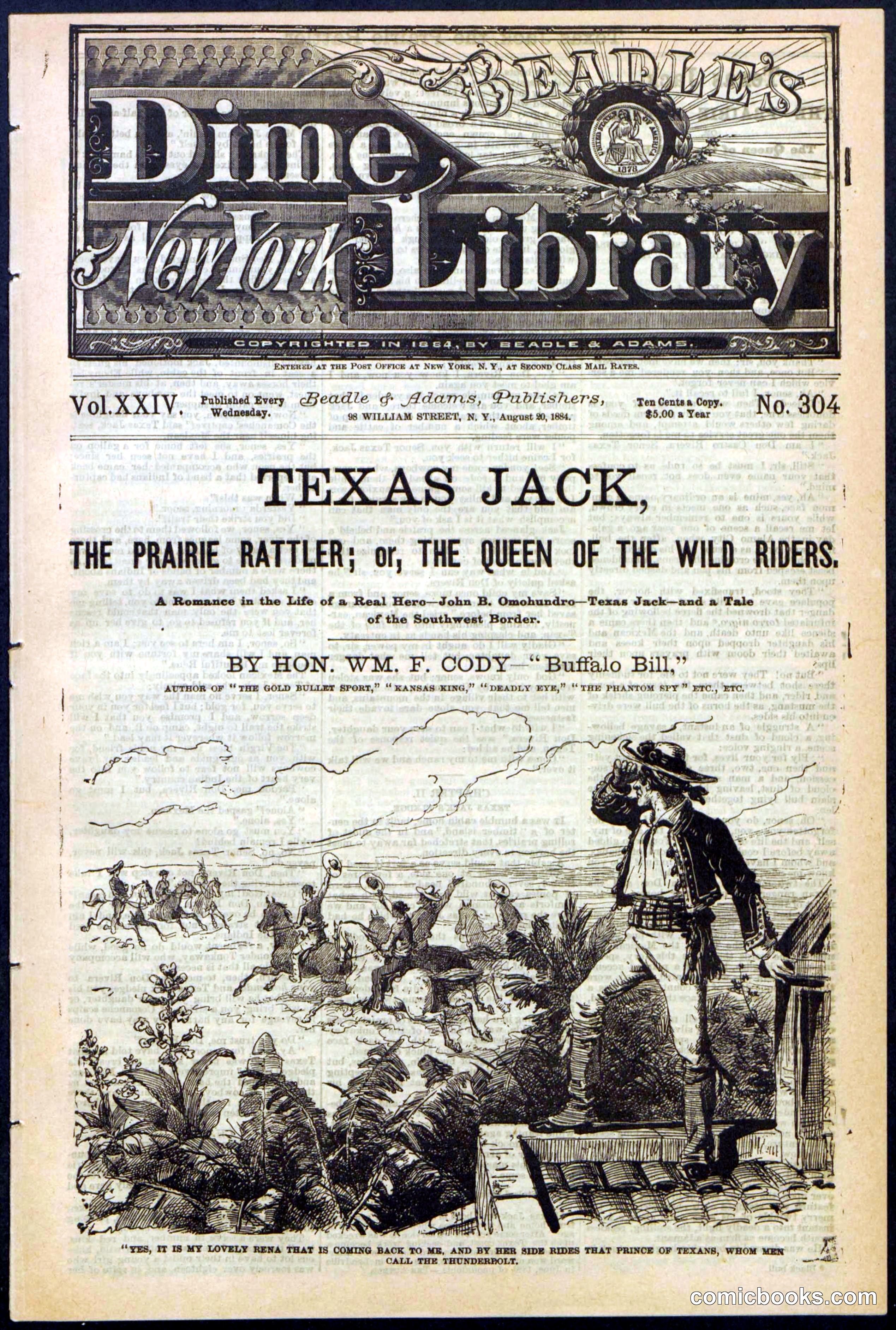 Texas Jack, the Prairie Rattler; or, The Queen of the Wild Riders