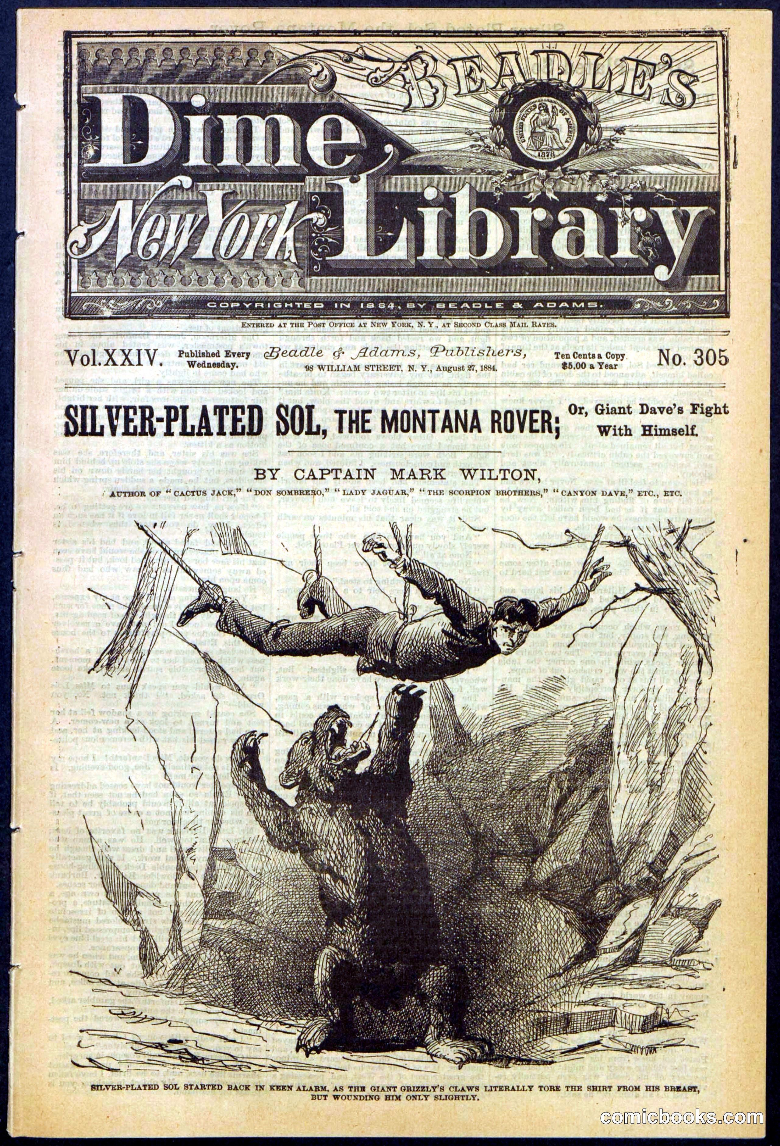 Beadle's Dime Library No. 305