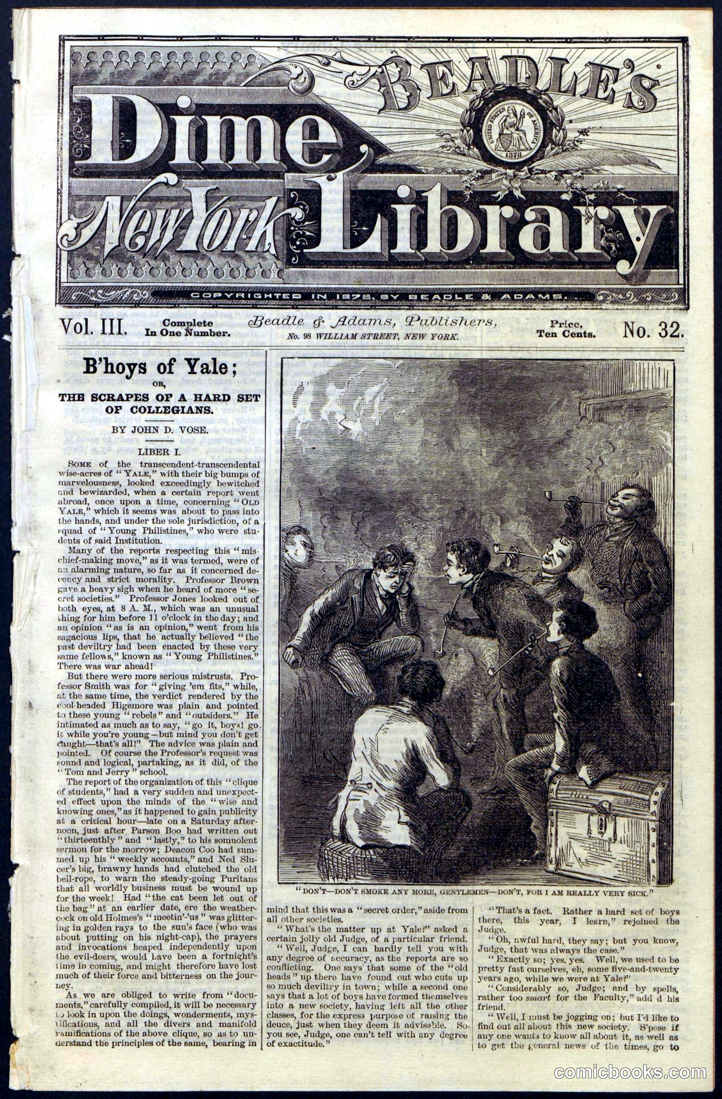 Beadle's New York Dime Library No. 32