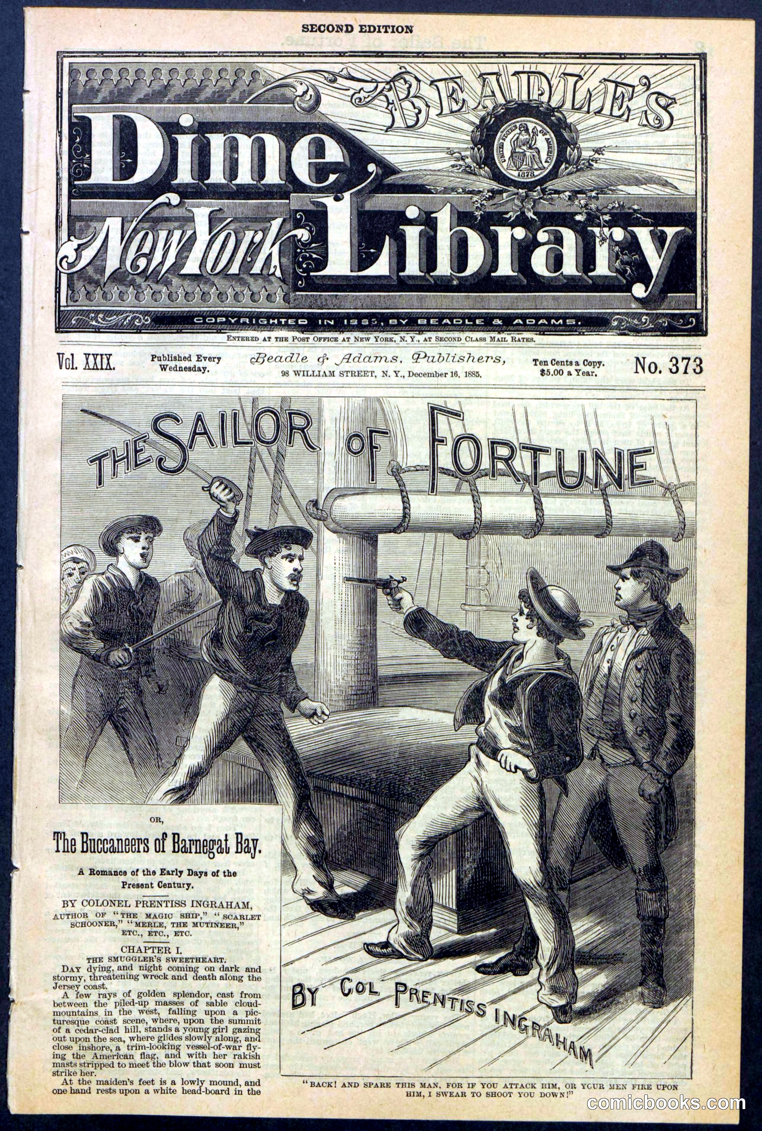 Beadle's New York Dime Library No. 373