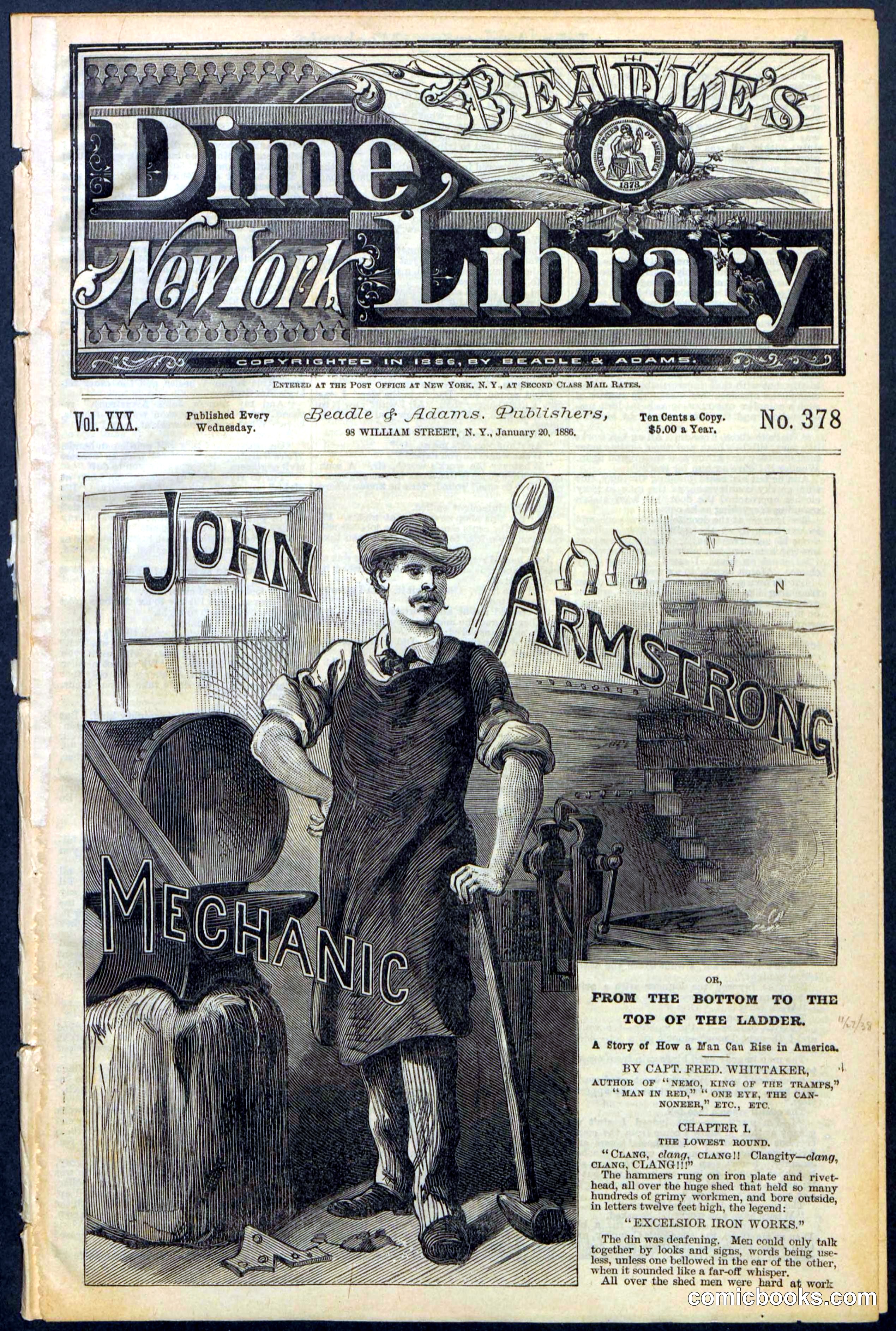 Beadle's New York Dime Library, No. 378