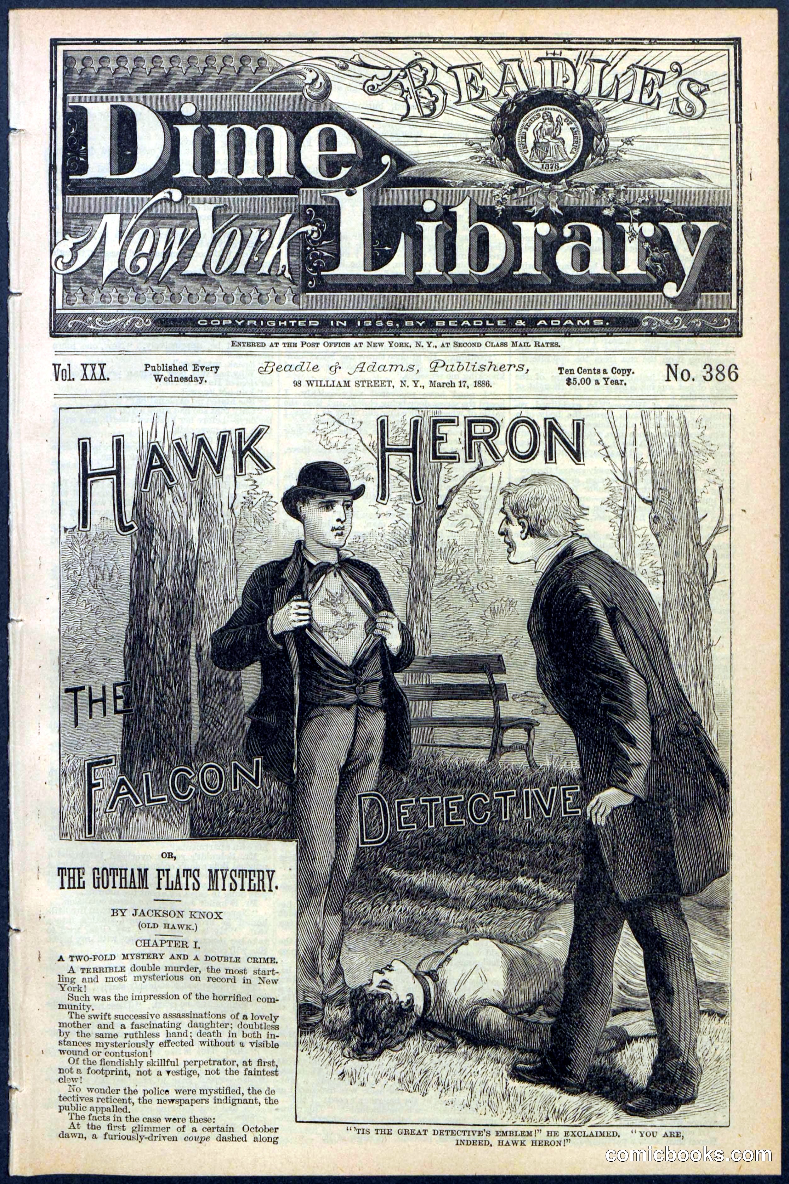 Beadle's Dime Library No. 386
