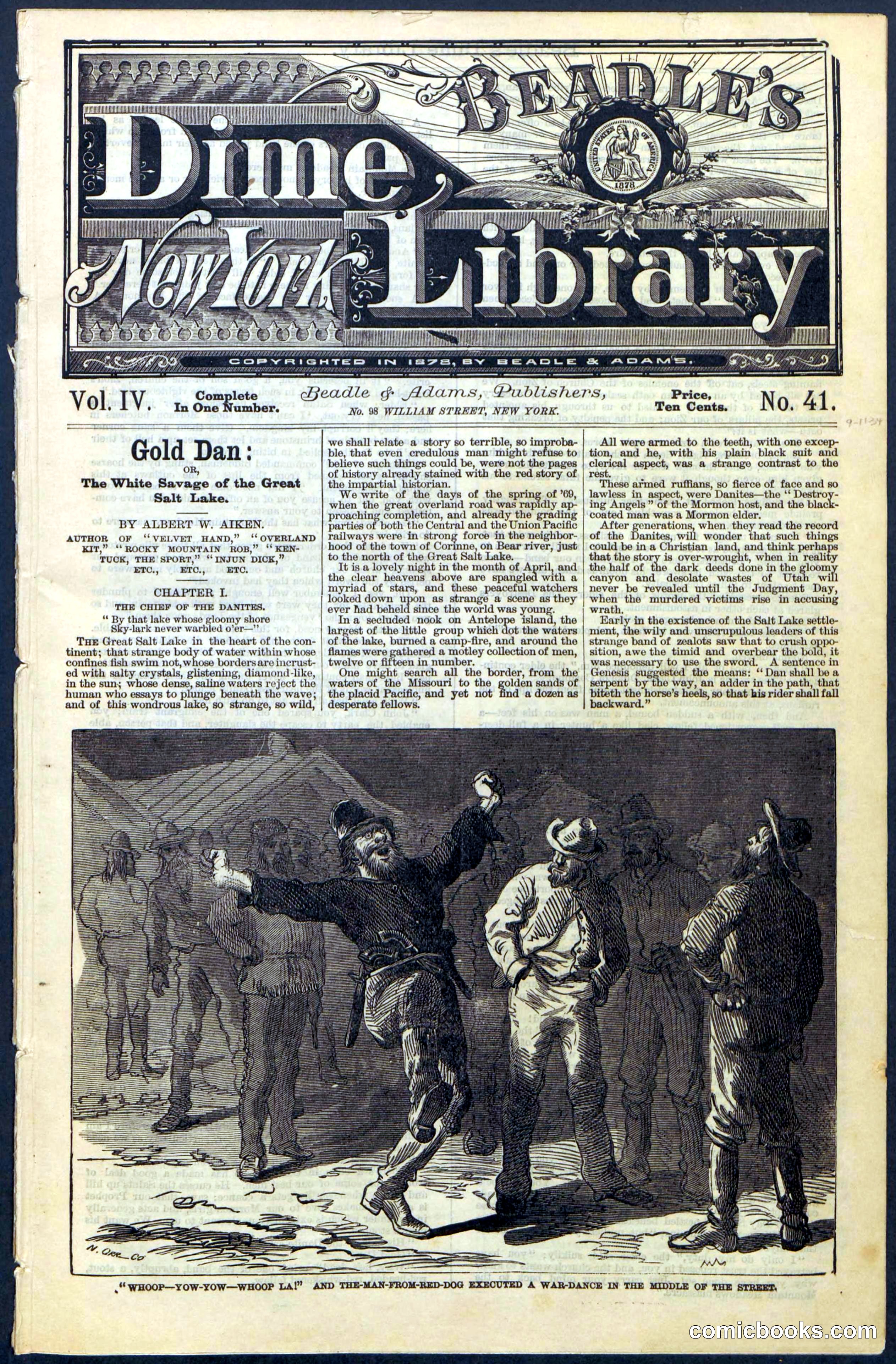Beadle's New York Dime Library, No. 41