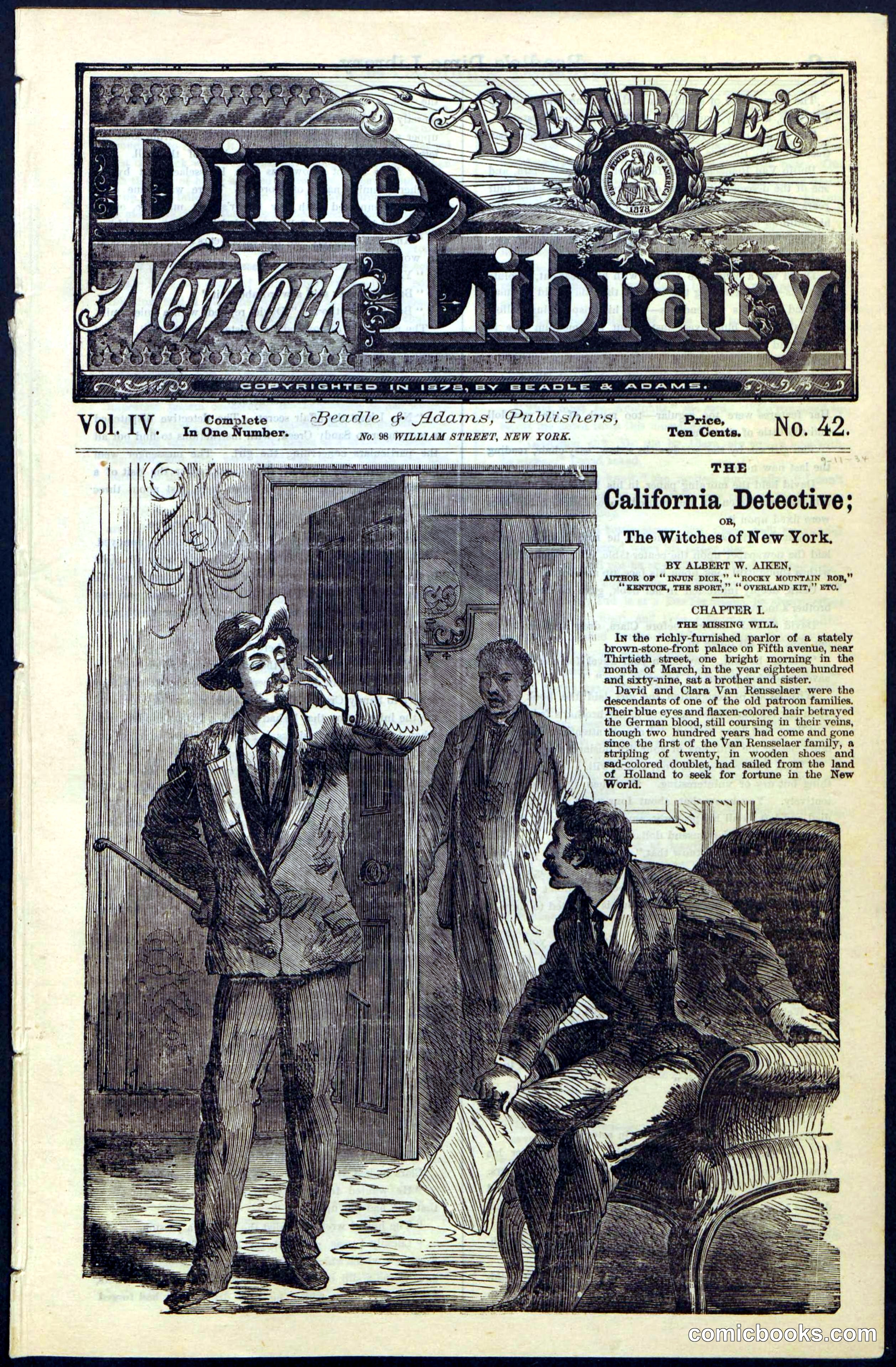 Beadle's Dime Library No. 42