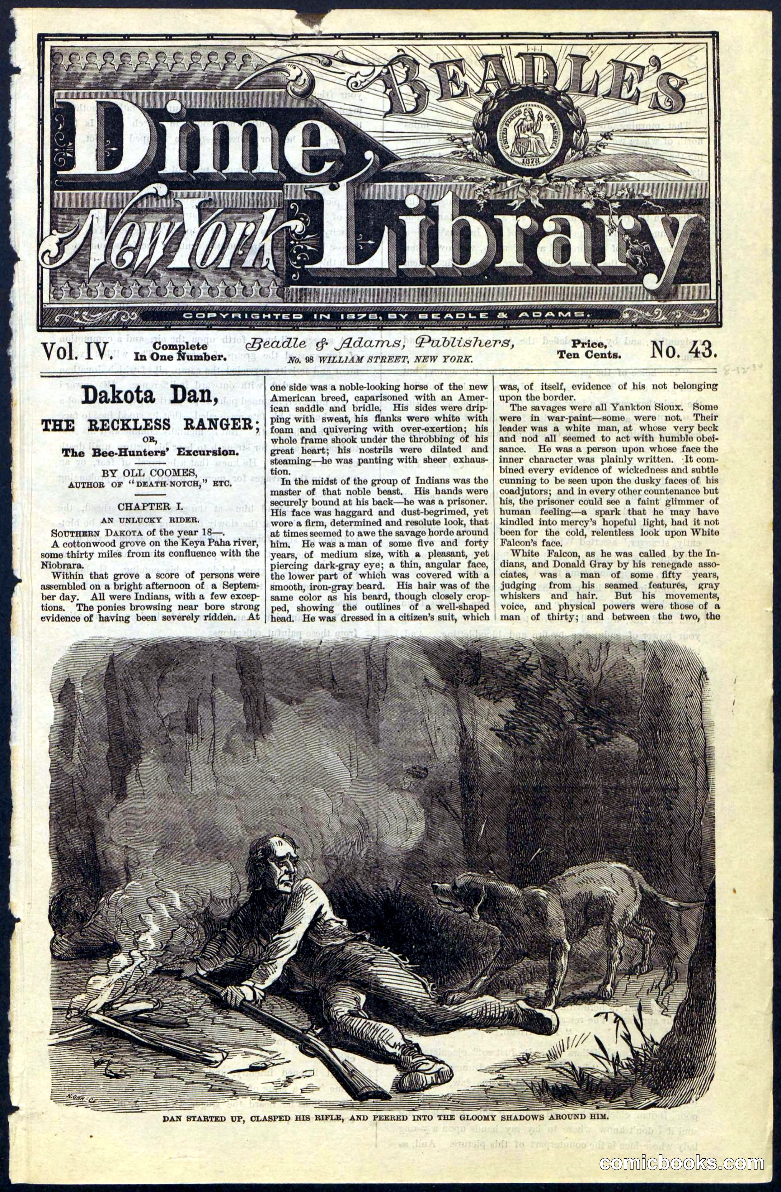 Beadle's New York Dime Library, No. 43