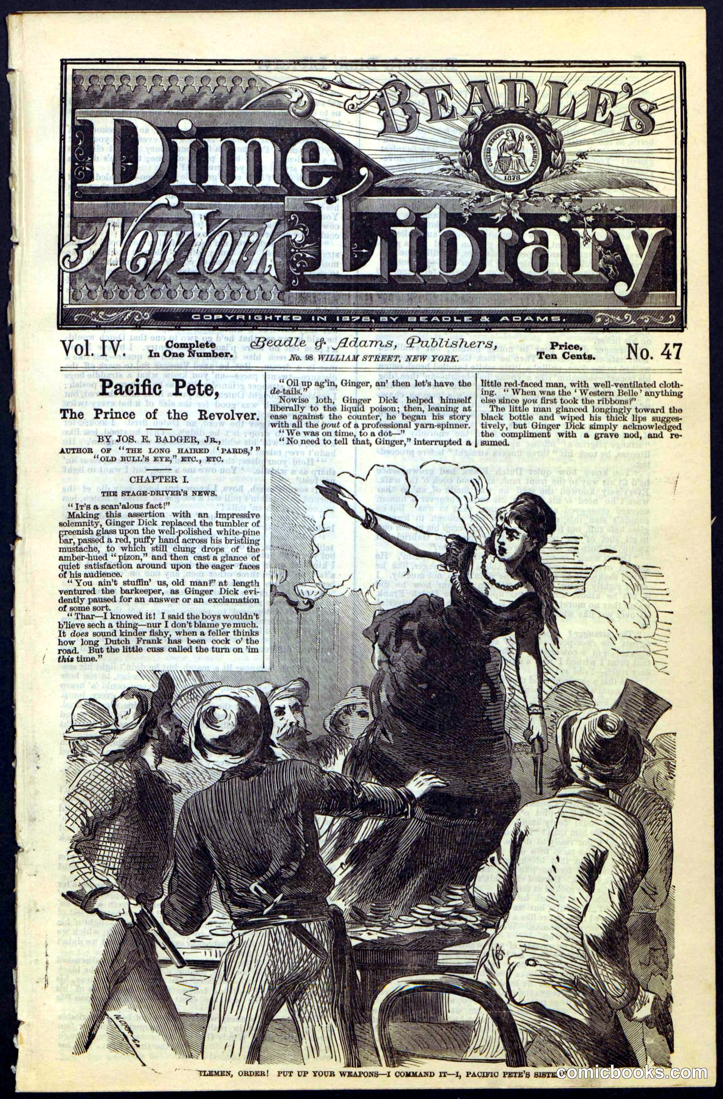Beadle's Dime New York Library No. 47