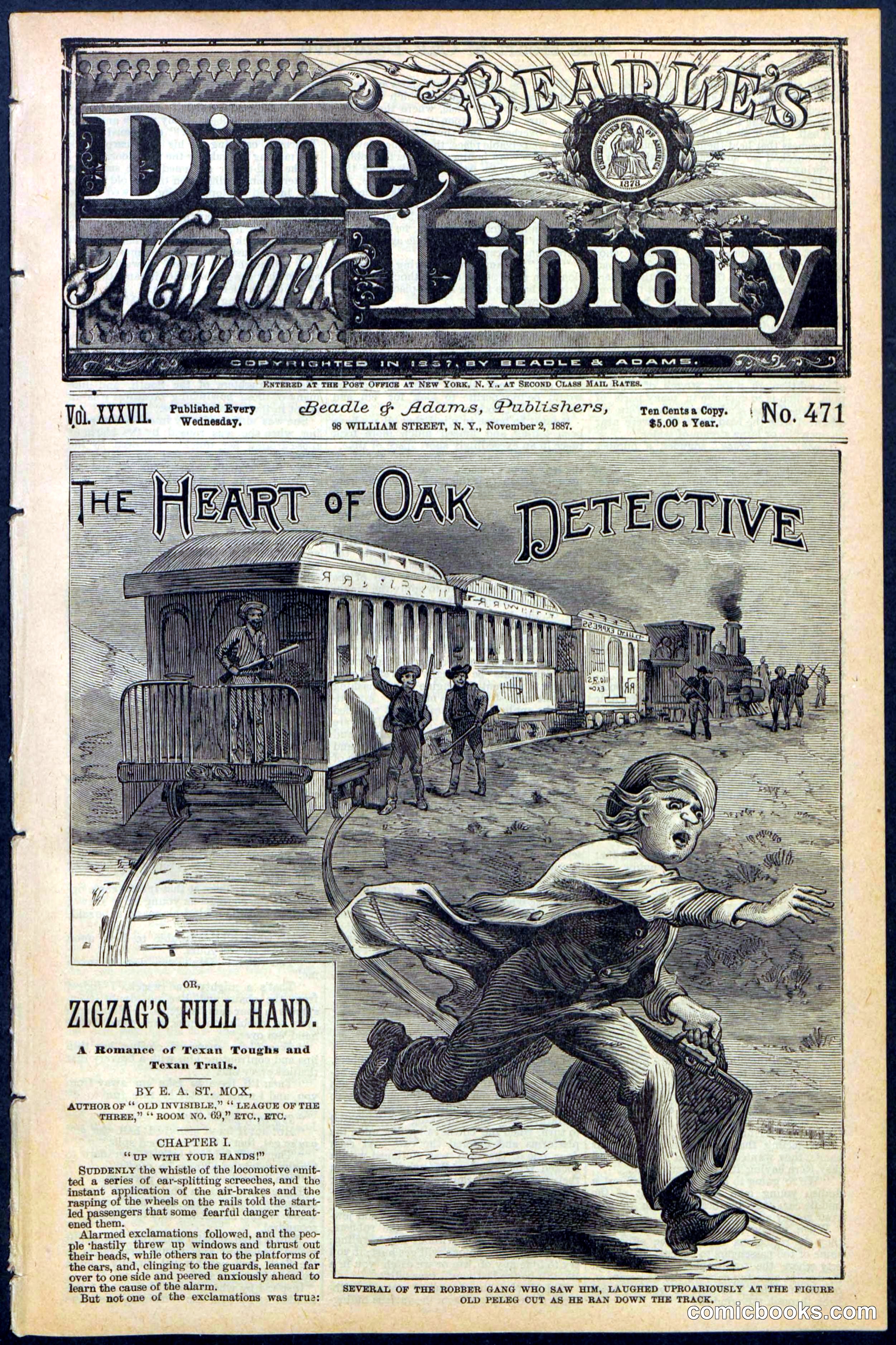 Beadle's New York Dime Library No. 471