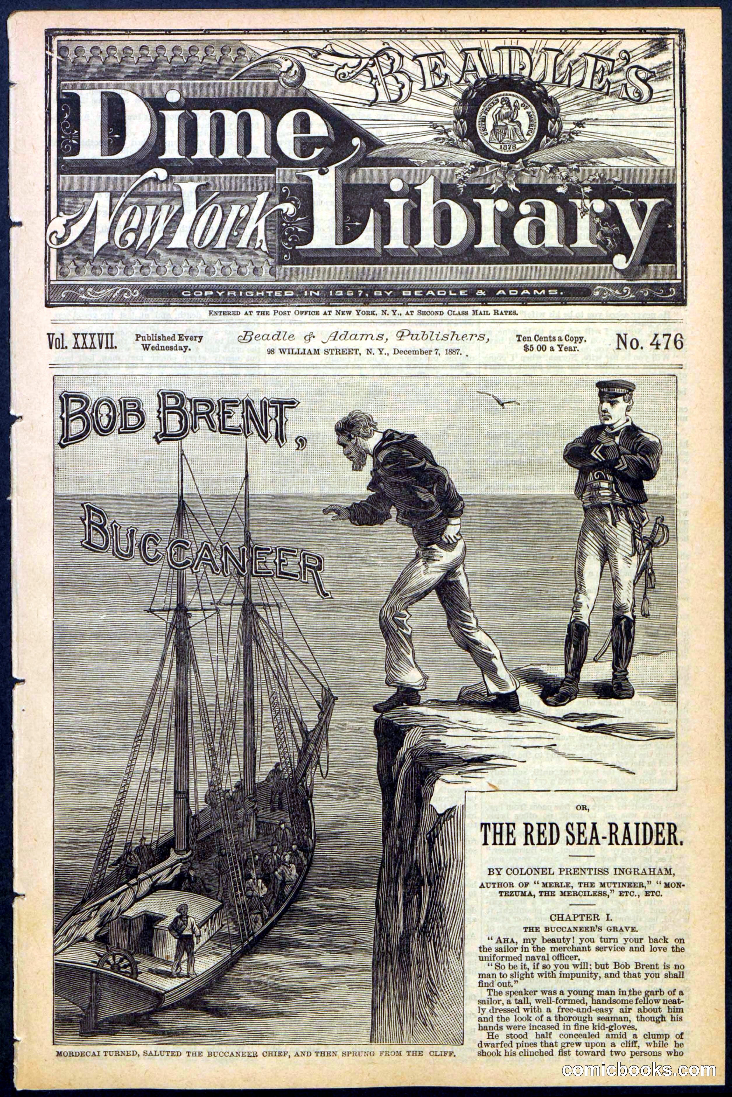 Beadle's New York Dime Library No. 476
