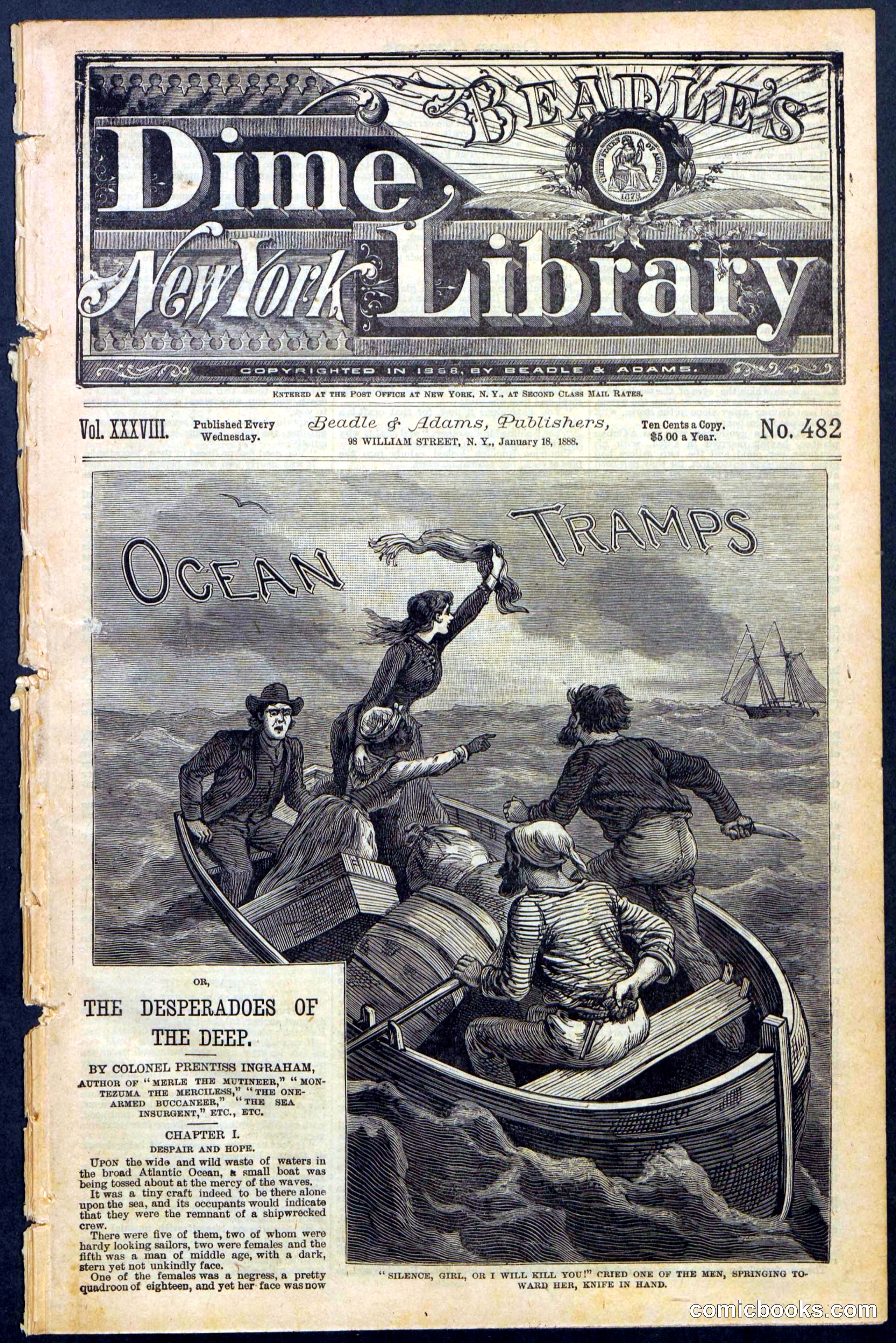 Beadle's New York Dime Library No. 482