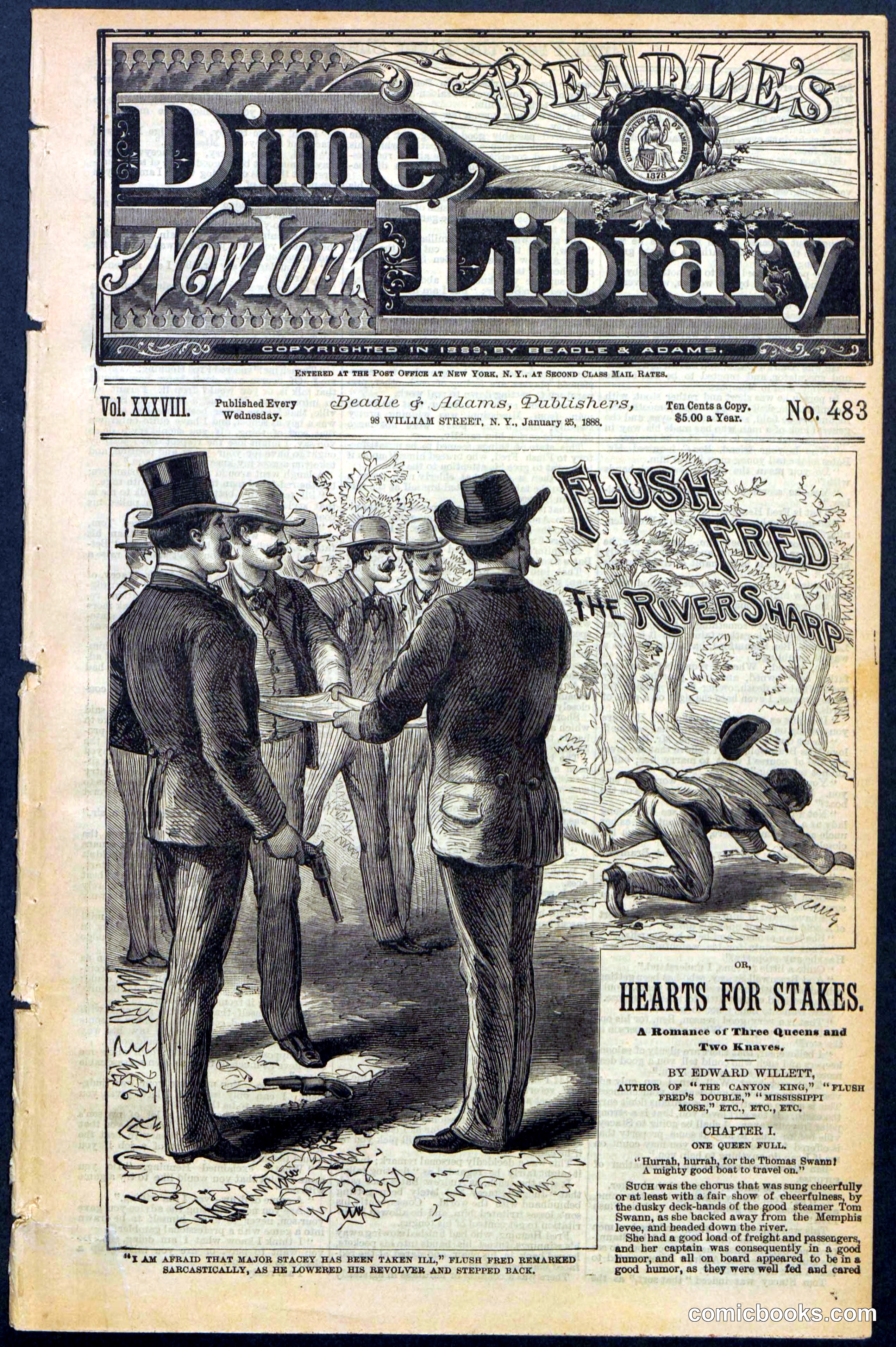 Beadle's New York Dime Library No. 483