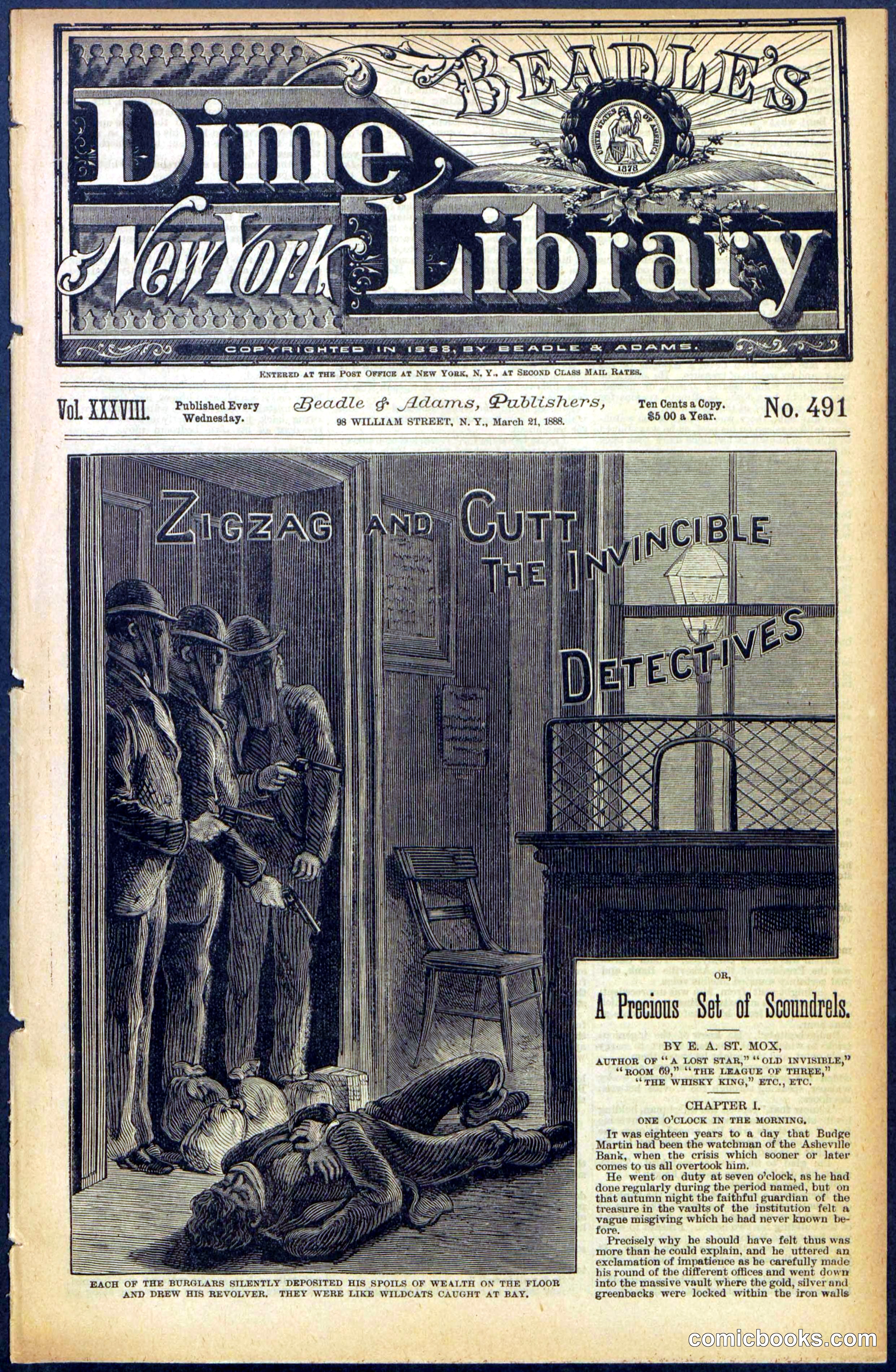 Beadle's New York Dime Library No. 491