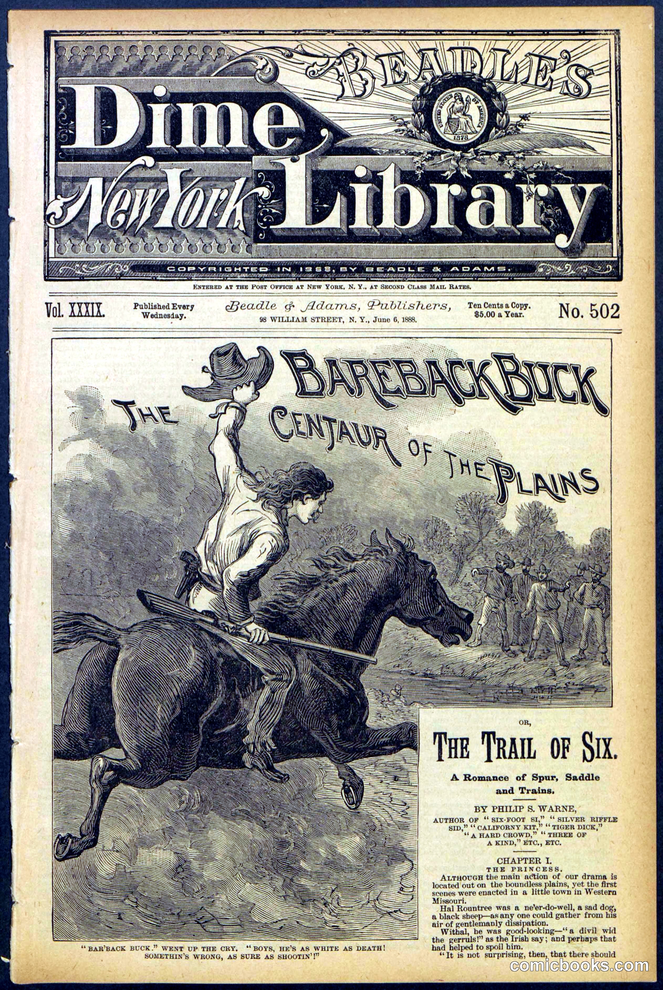 Beadle's Dime Library, No. 502