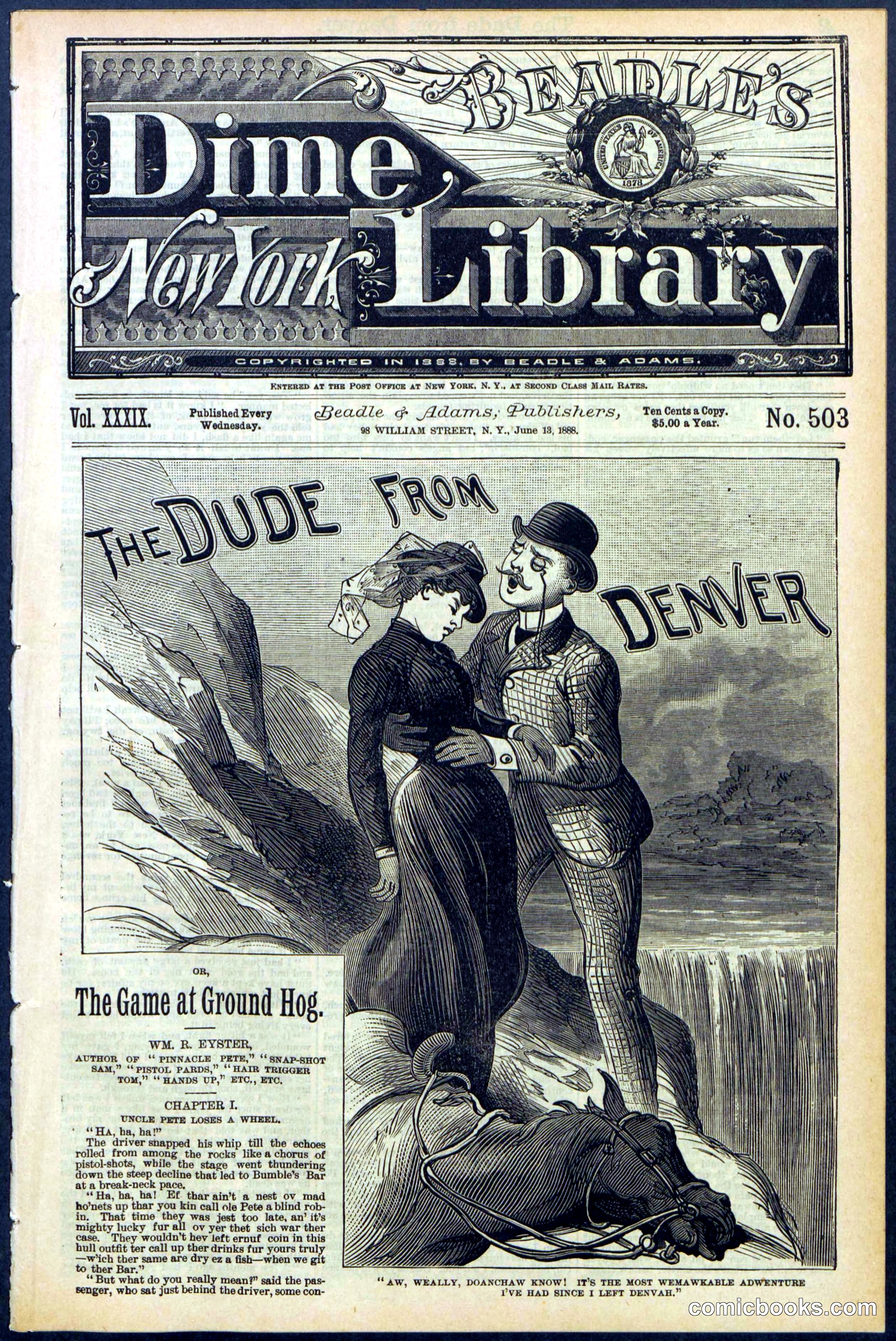 Beadle's New York Dime Library, No. 503