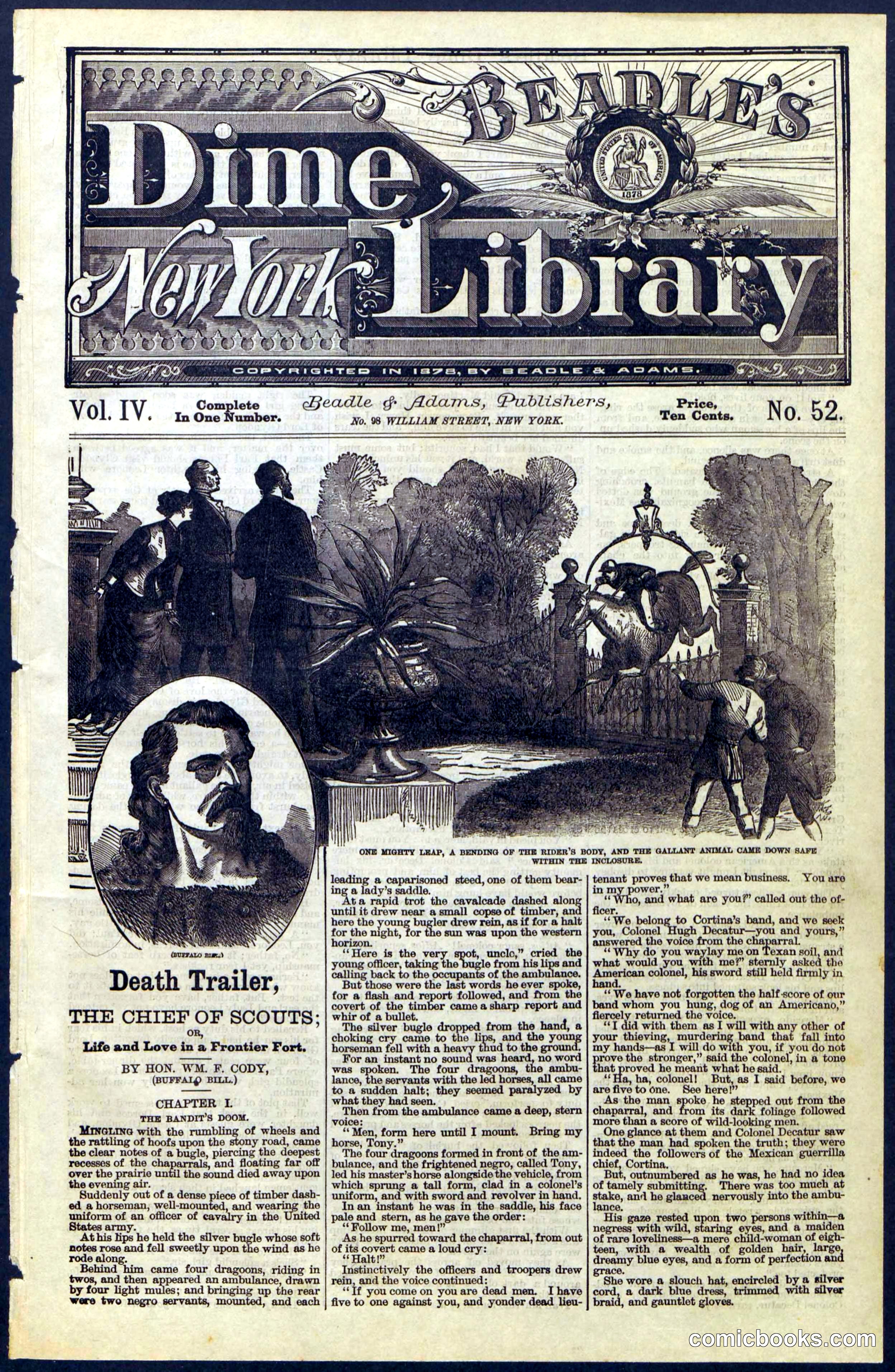 Beadle's Dime Library No. 52