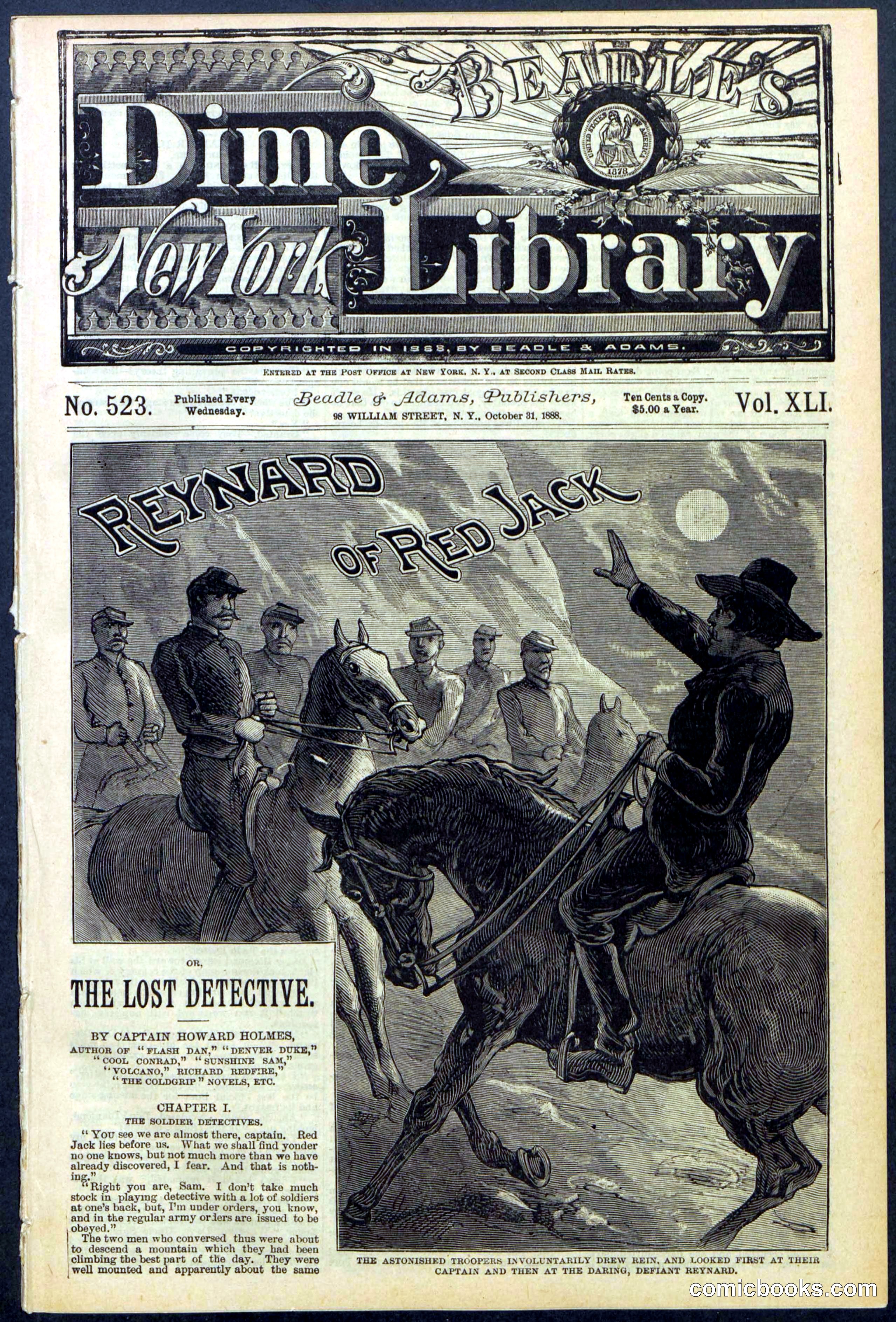 Beadle's New York Dime Library No. 523