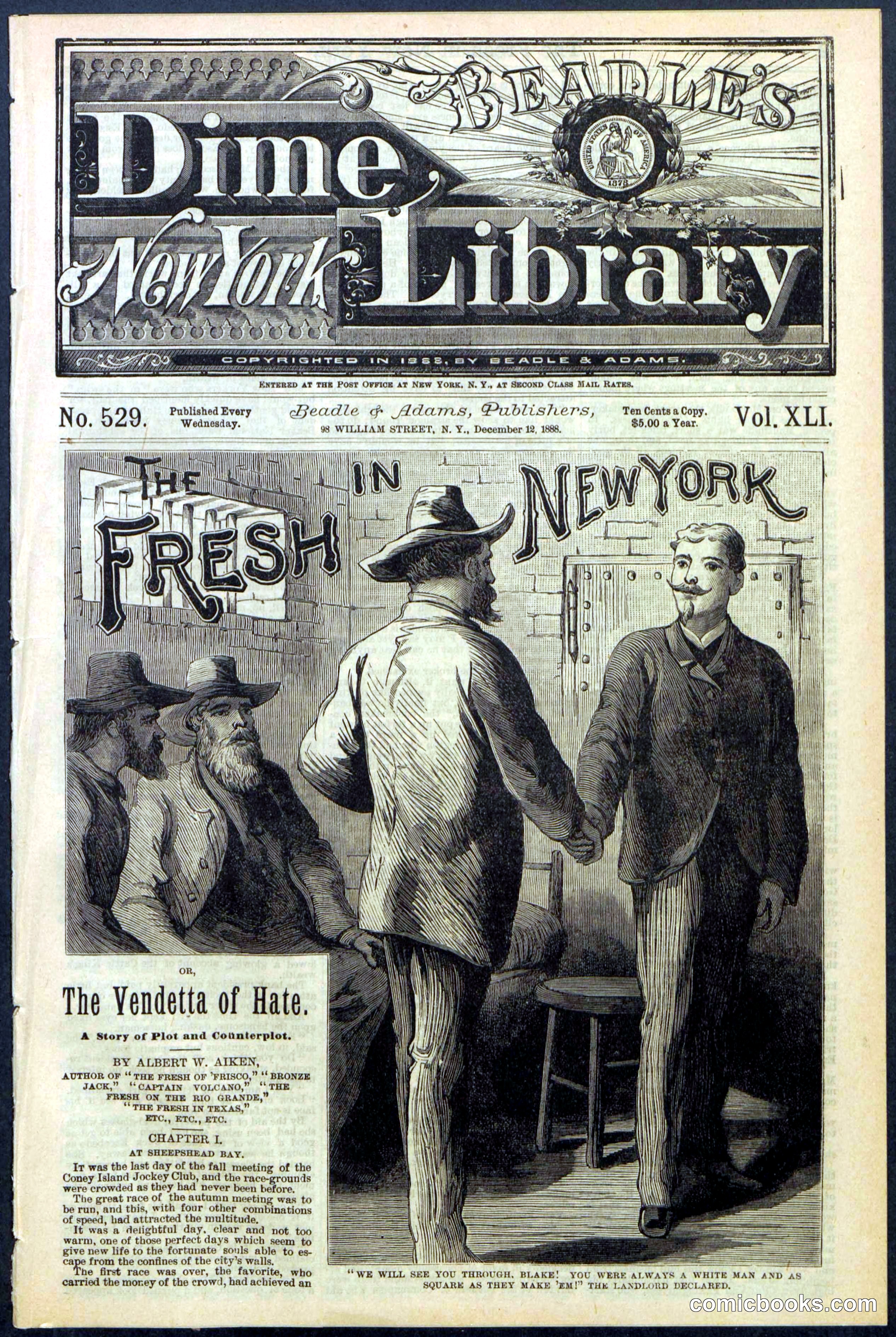 Beadle's New York Dime Library, No. 529