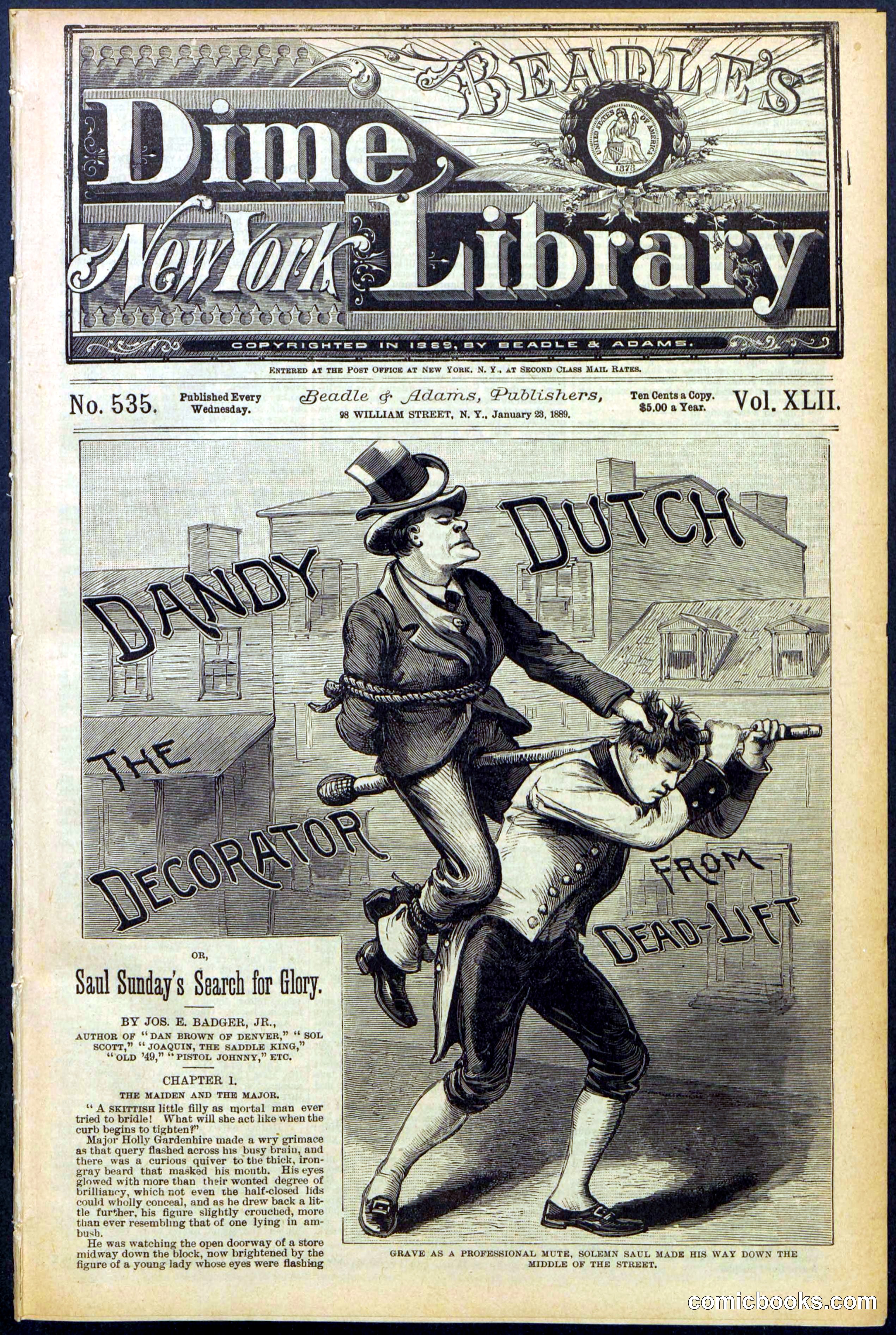 Beadle's New York Dime Library, No. 535