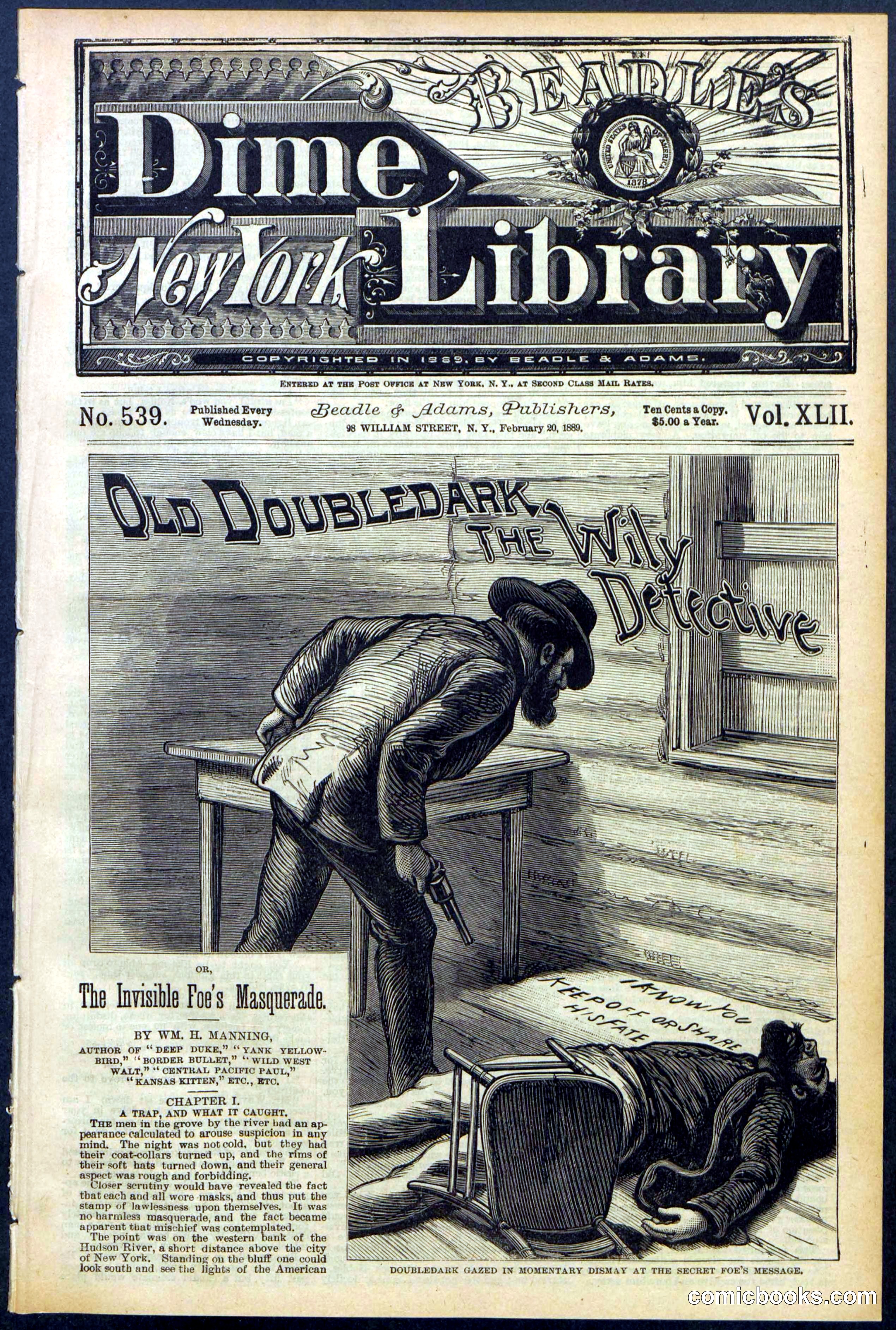 Beadle's New York Dime Library, No. 539
