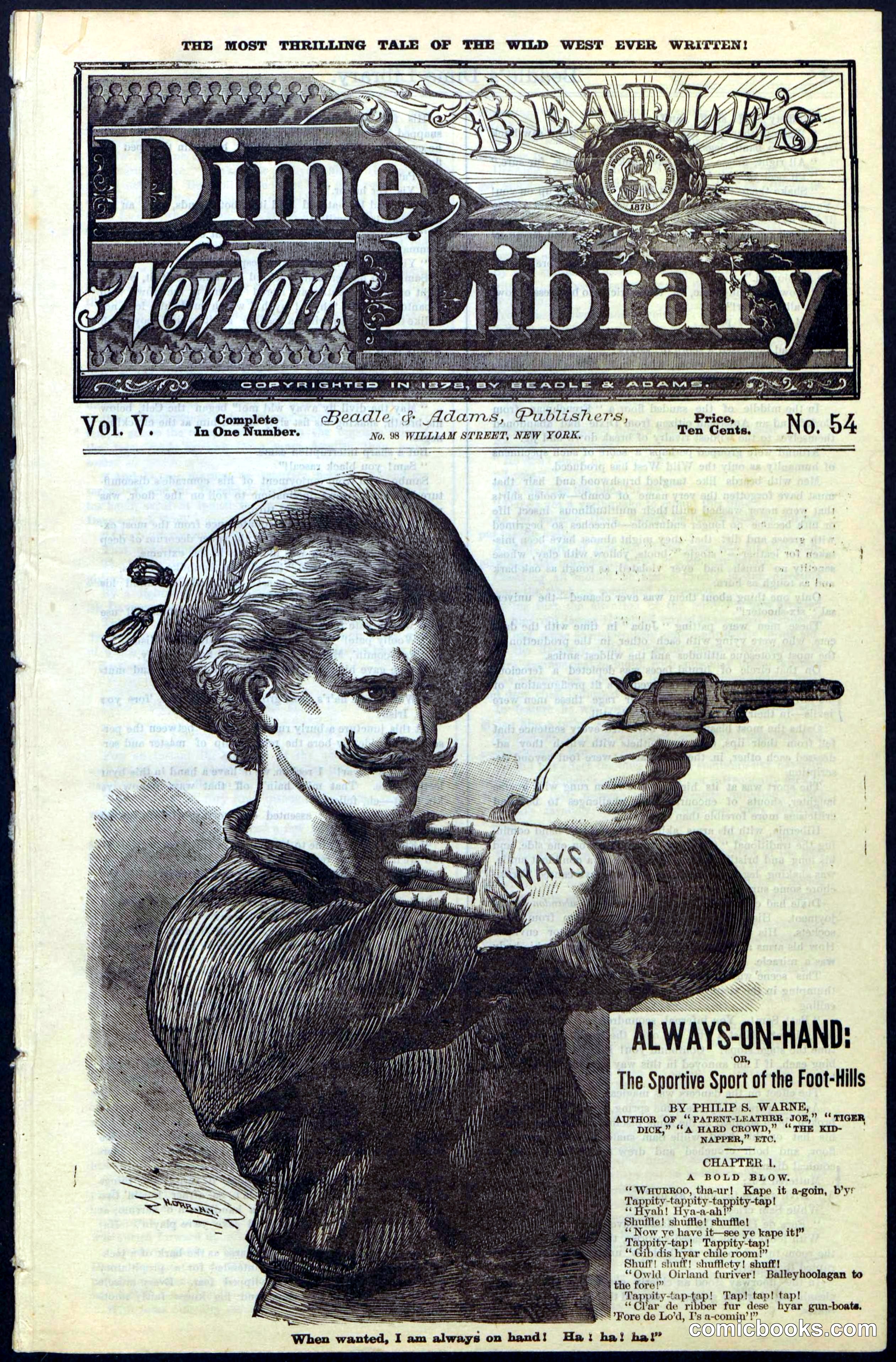 Beadle's New York Dime Library, No. 54