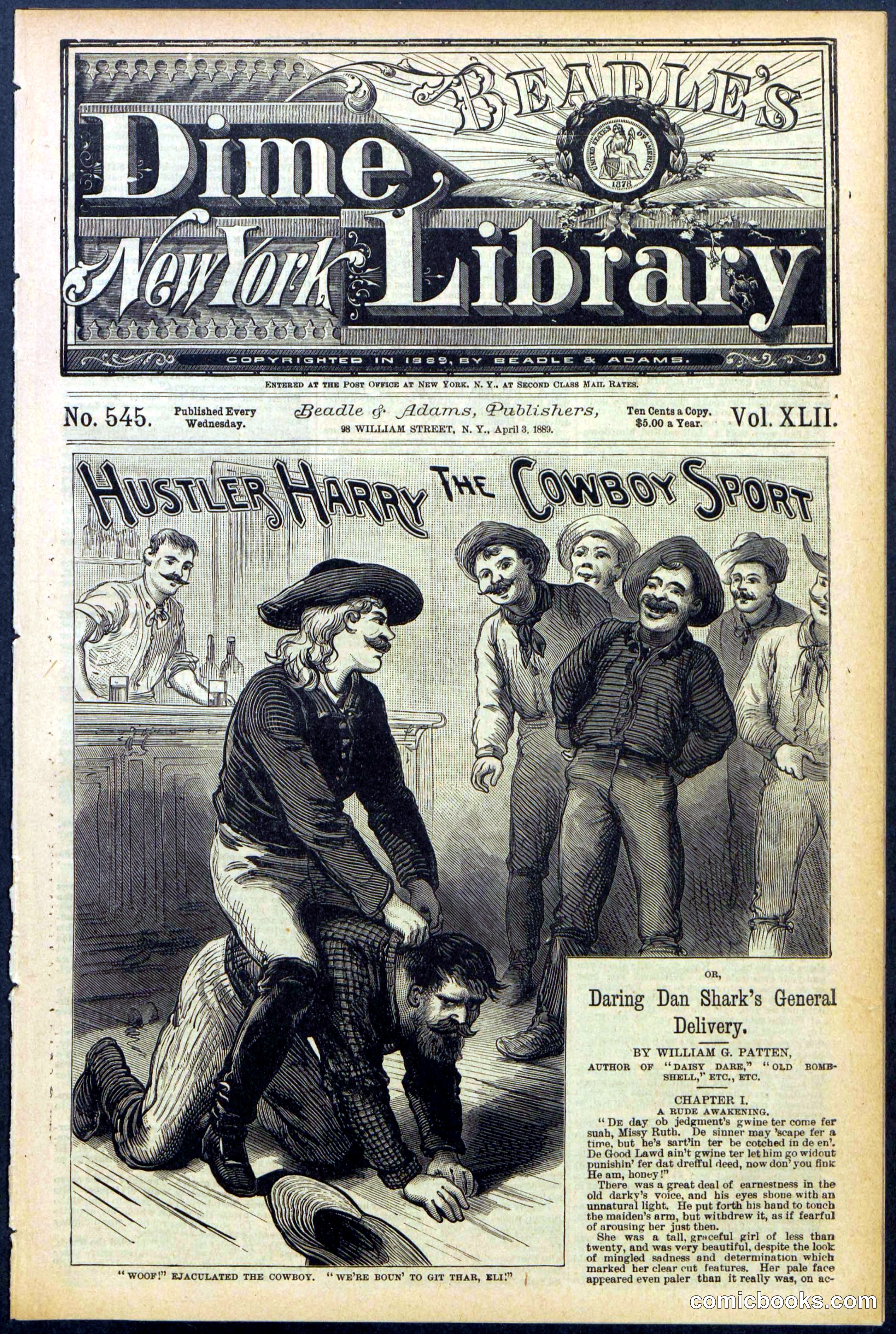 Beadle's New York Dime Library, No. 545