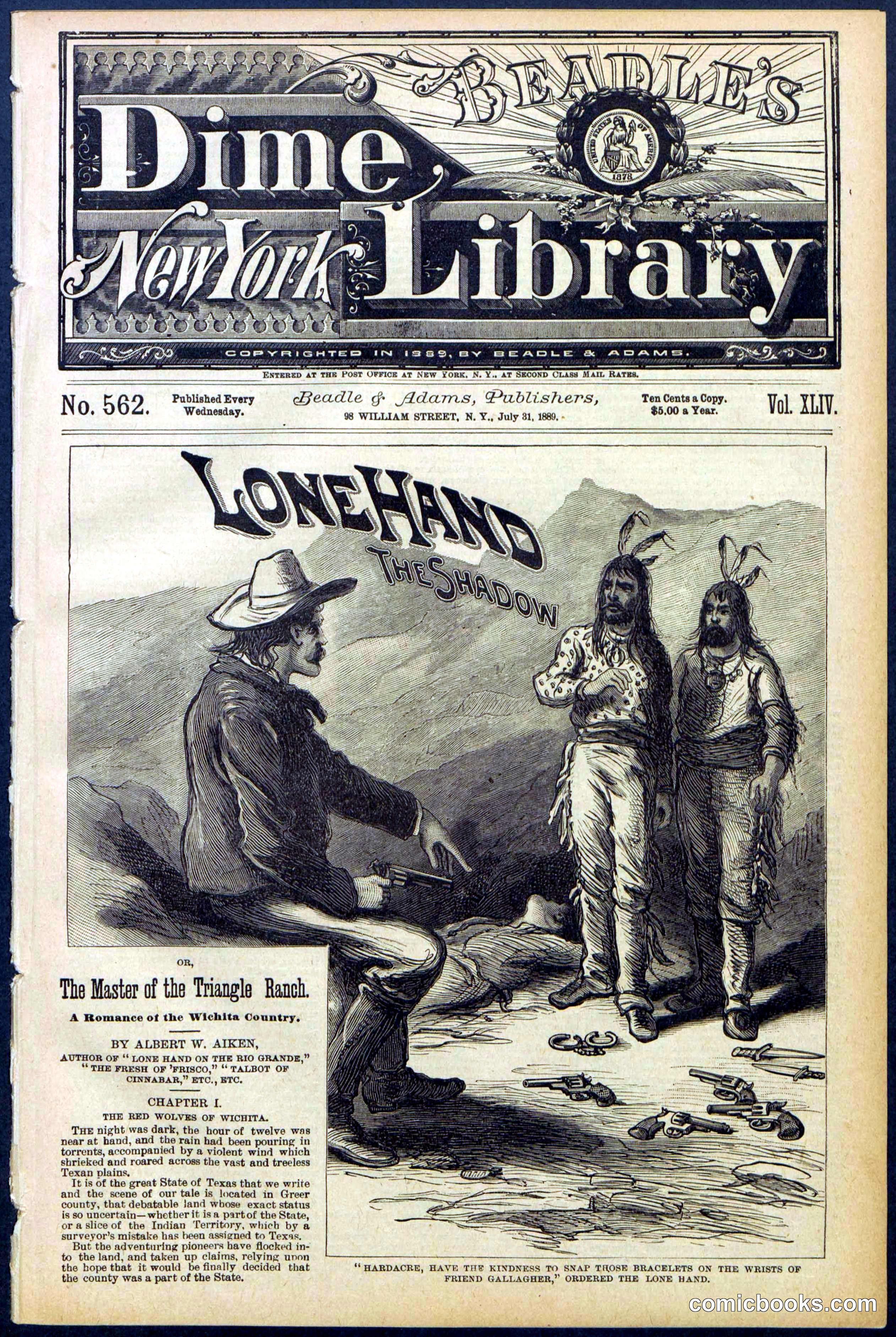 Beadle's Dime Library No. 562