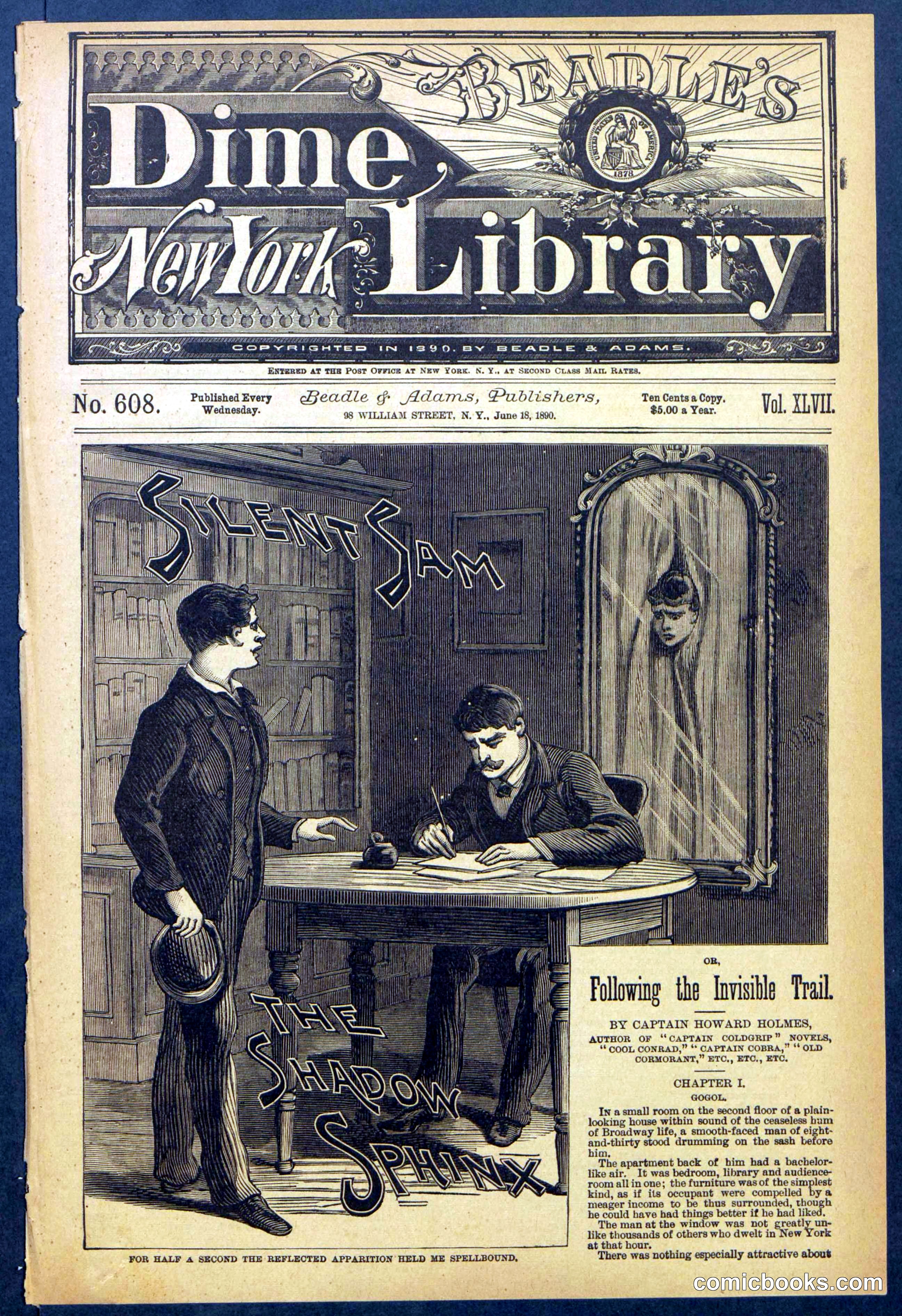 Beadle's New York Dime Library No. 608