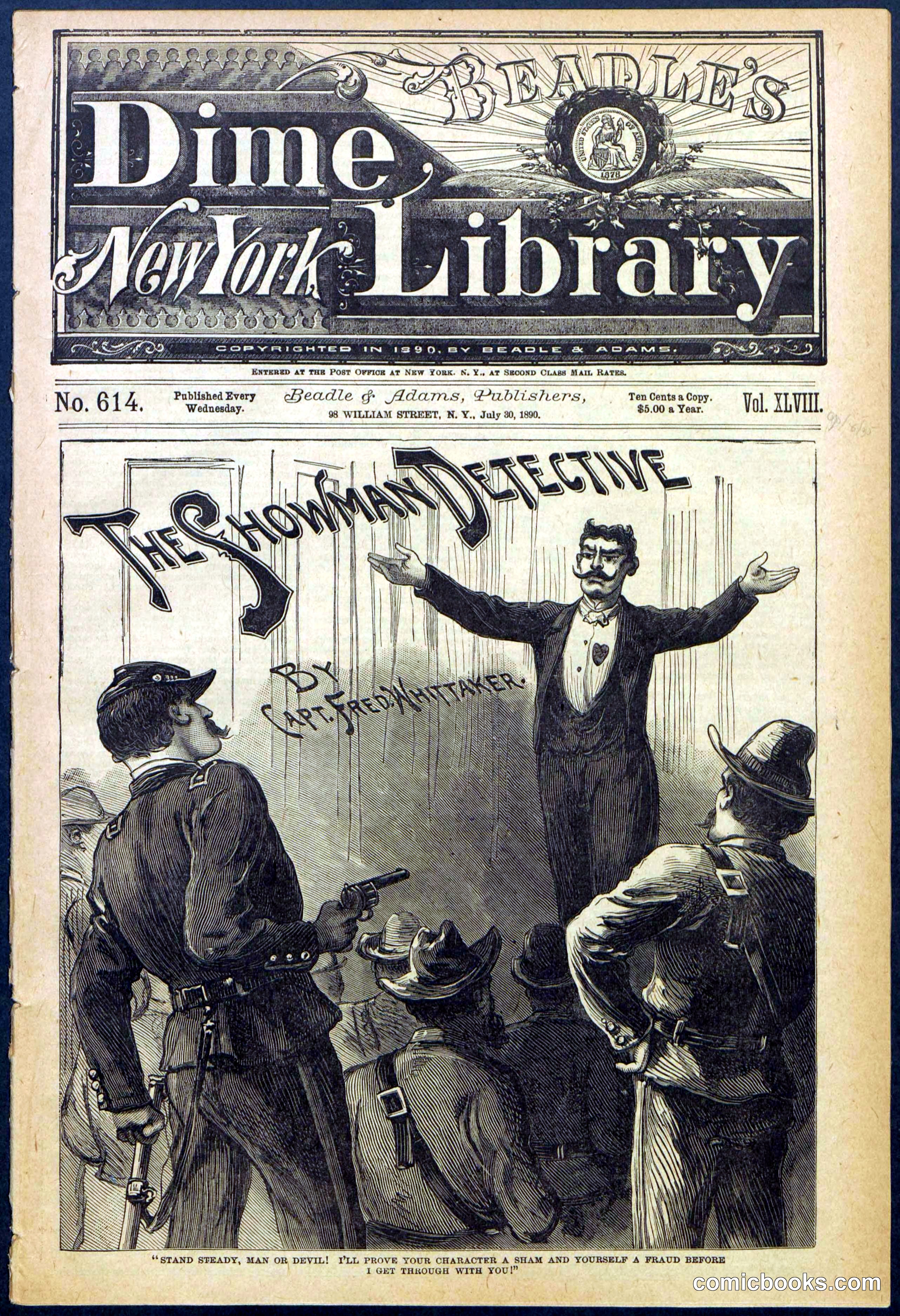 Beadle's New York Dime Library No. 614