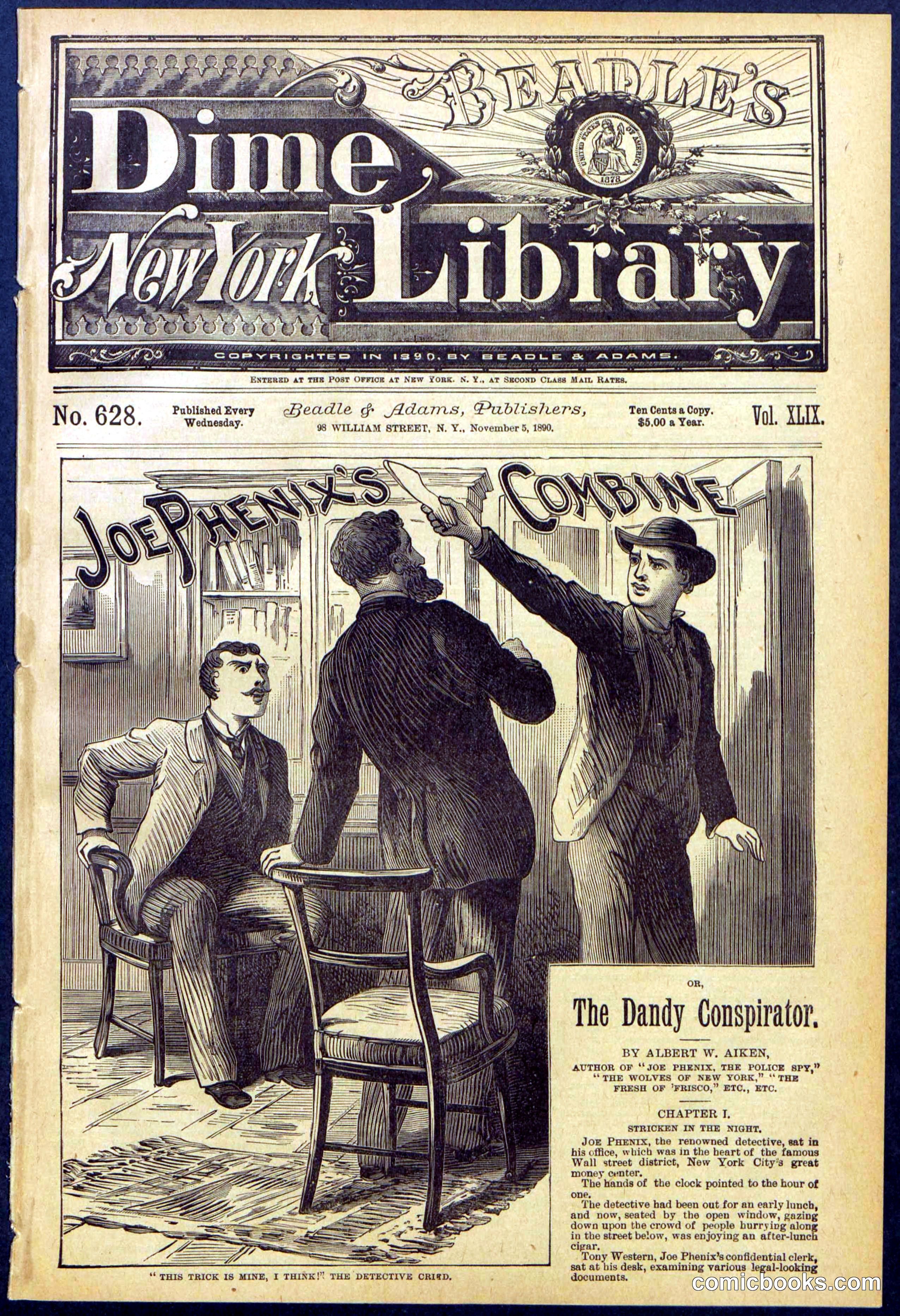Beadle's Dime Library No. 628