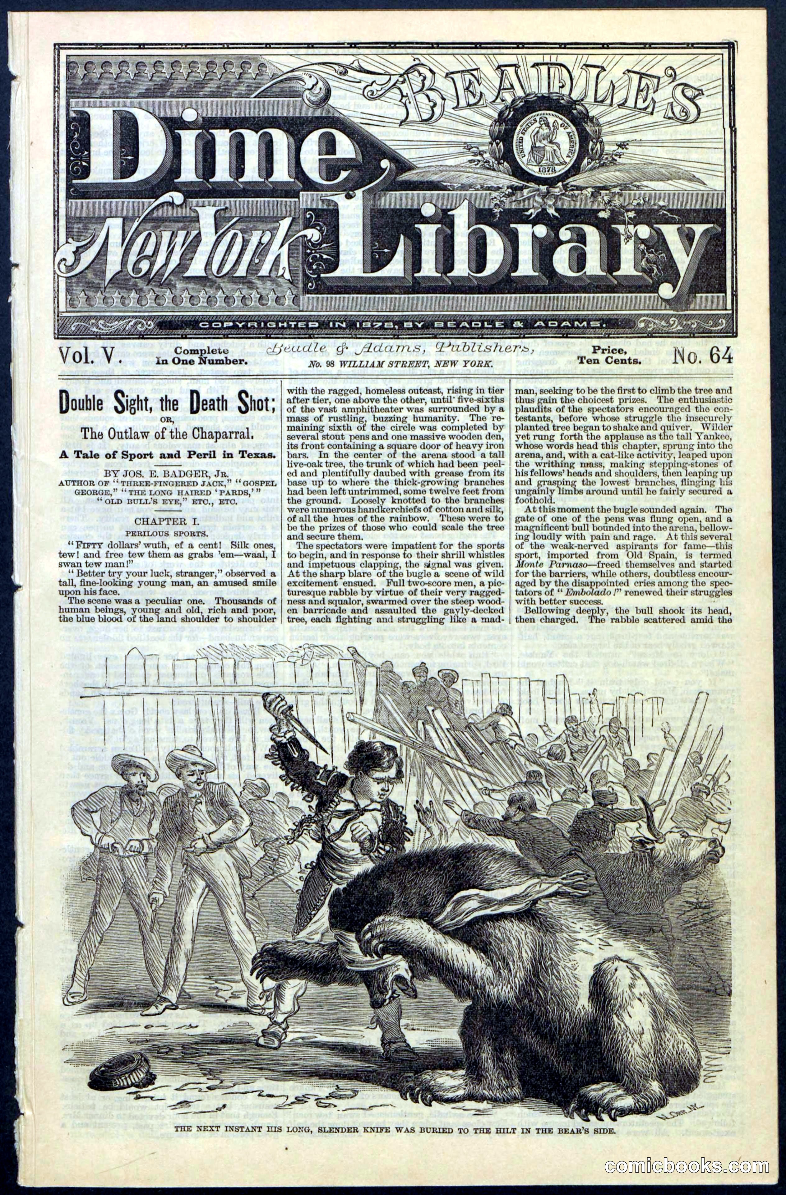 Beadle's New York Dime Library, No. 64