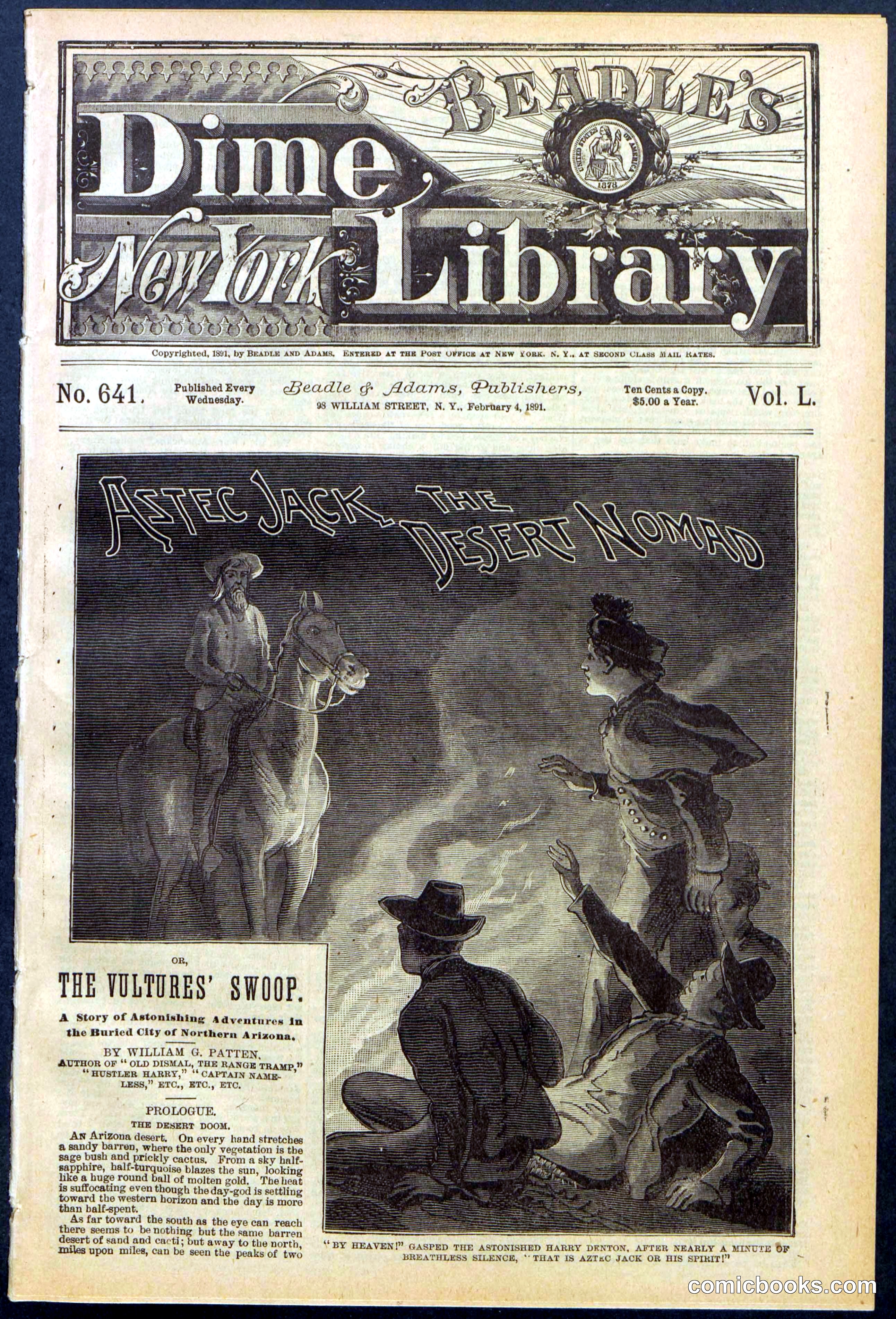 Beadle's Dime Library No. 641