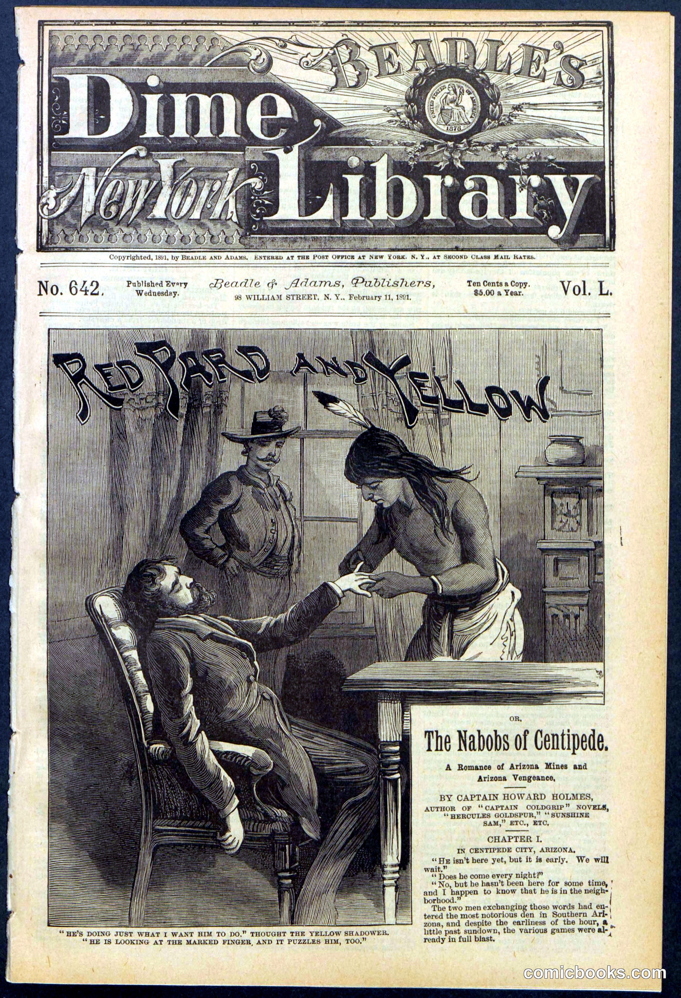Beadle's Dime Library No. 642