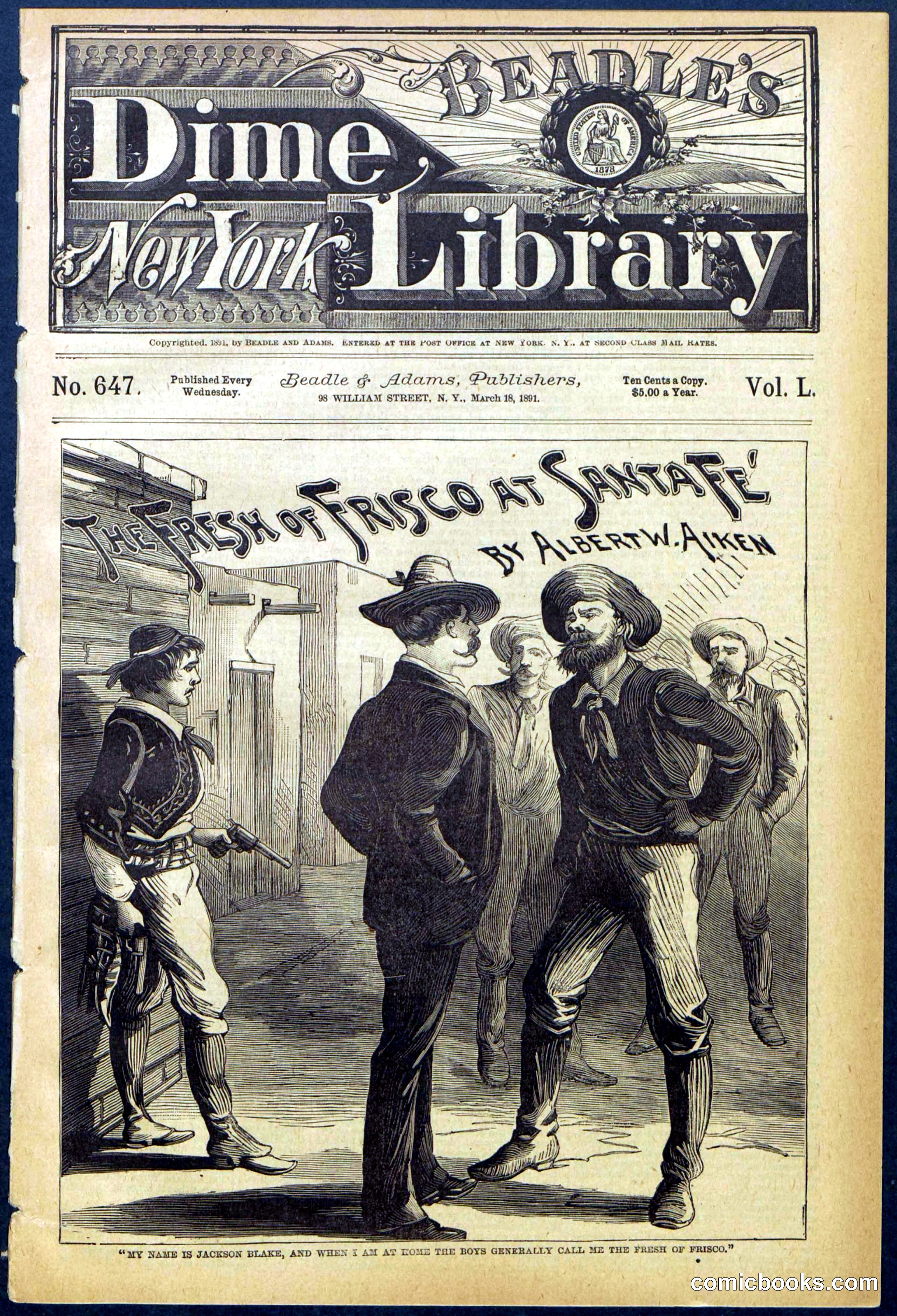 Beadle's Dime Library, No. 647