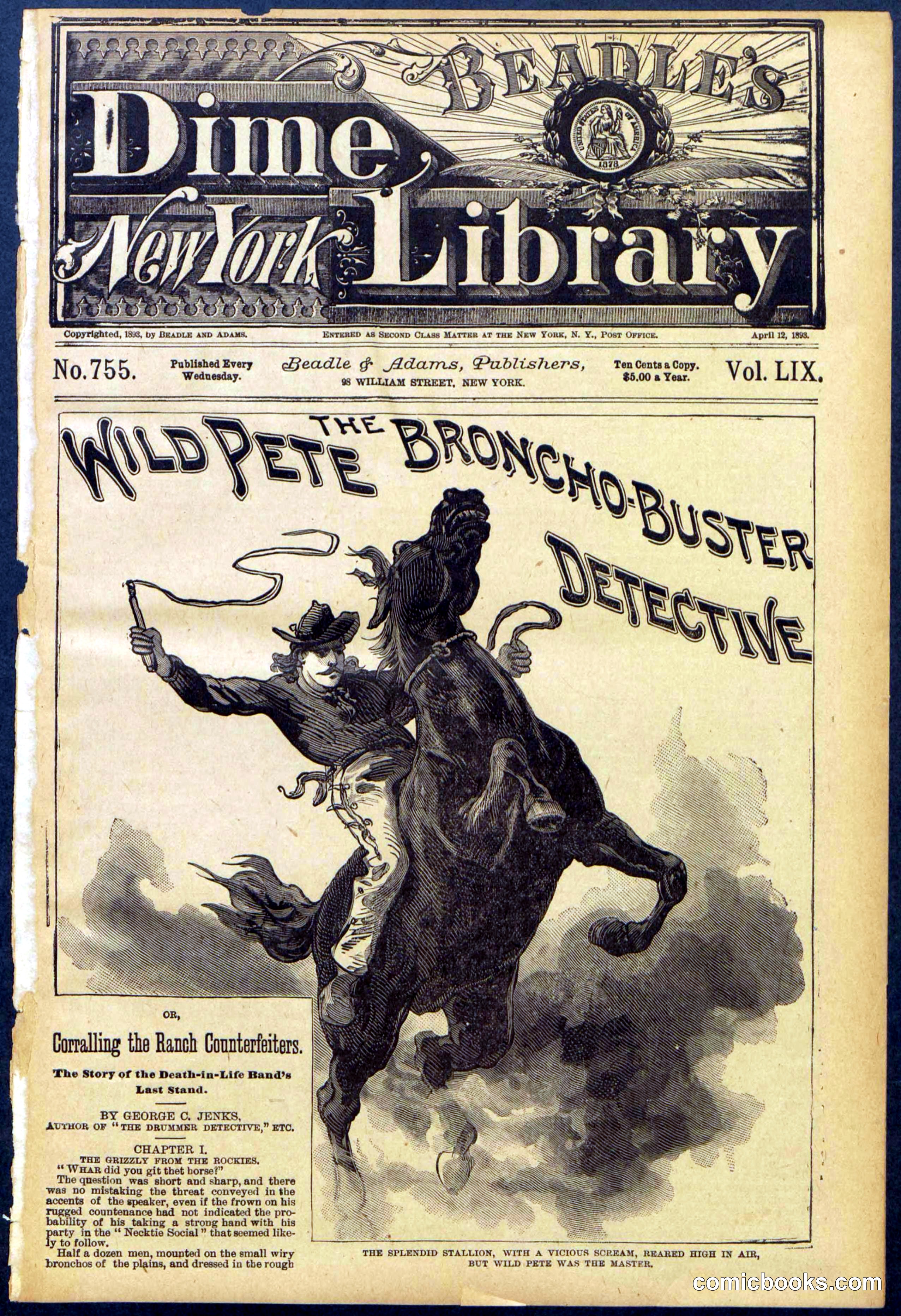 Beadle's Dime Library No. 755