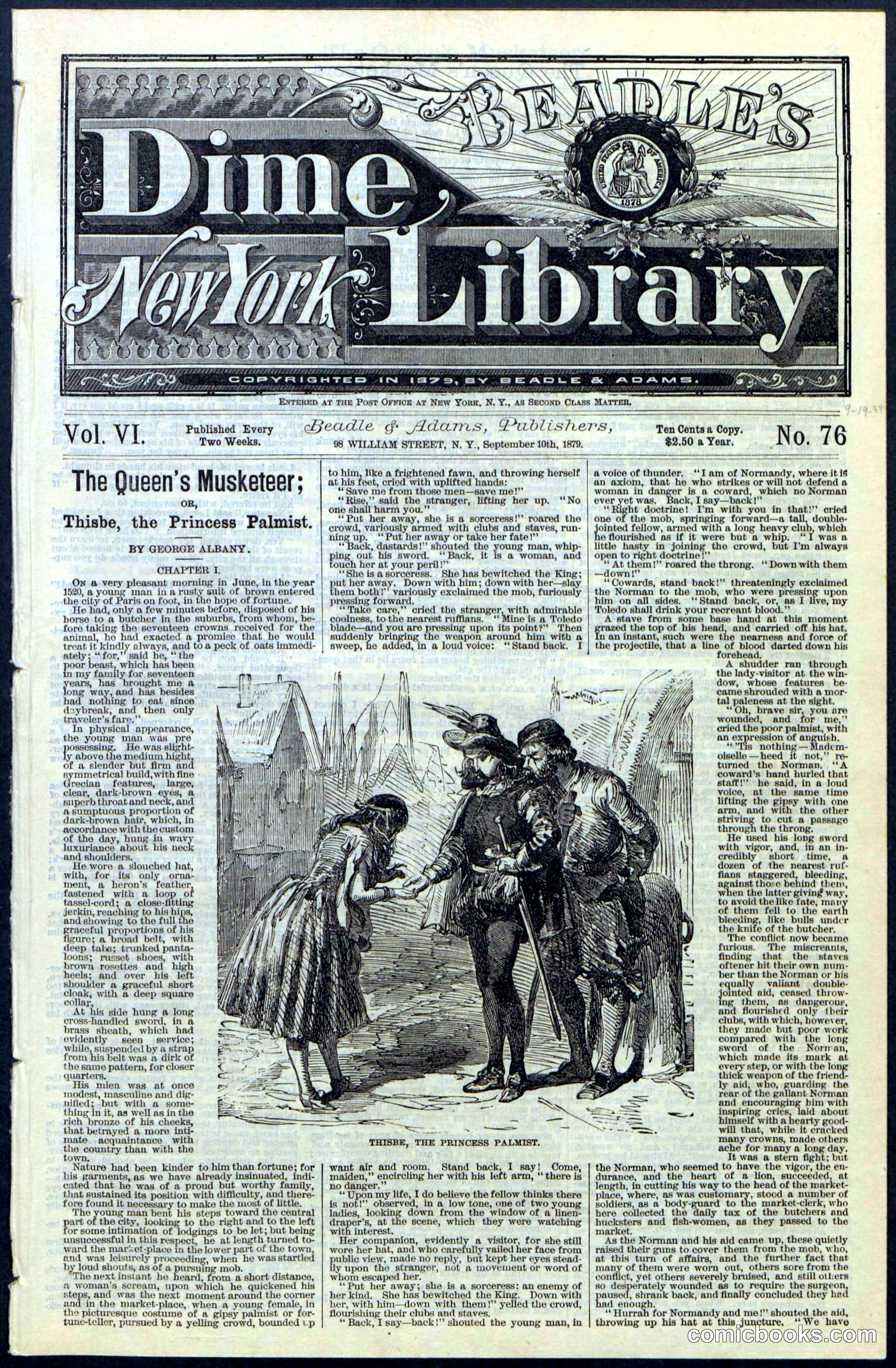 Beadle's New York Dime Library, No. 76