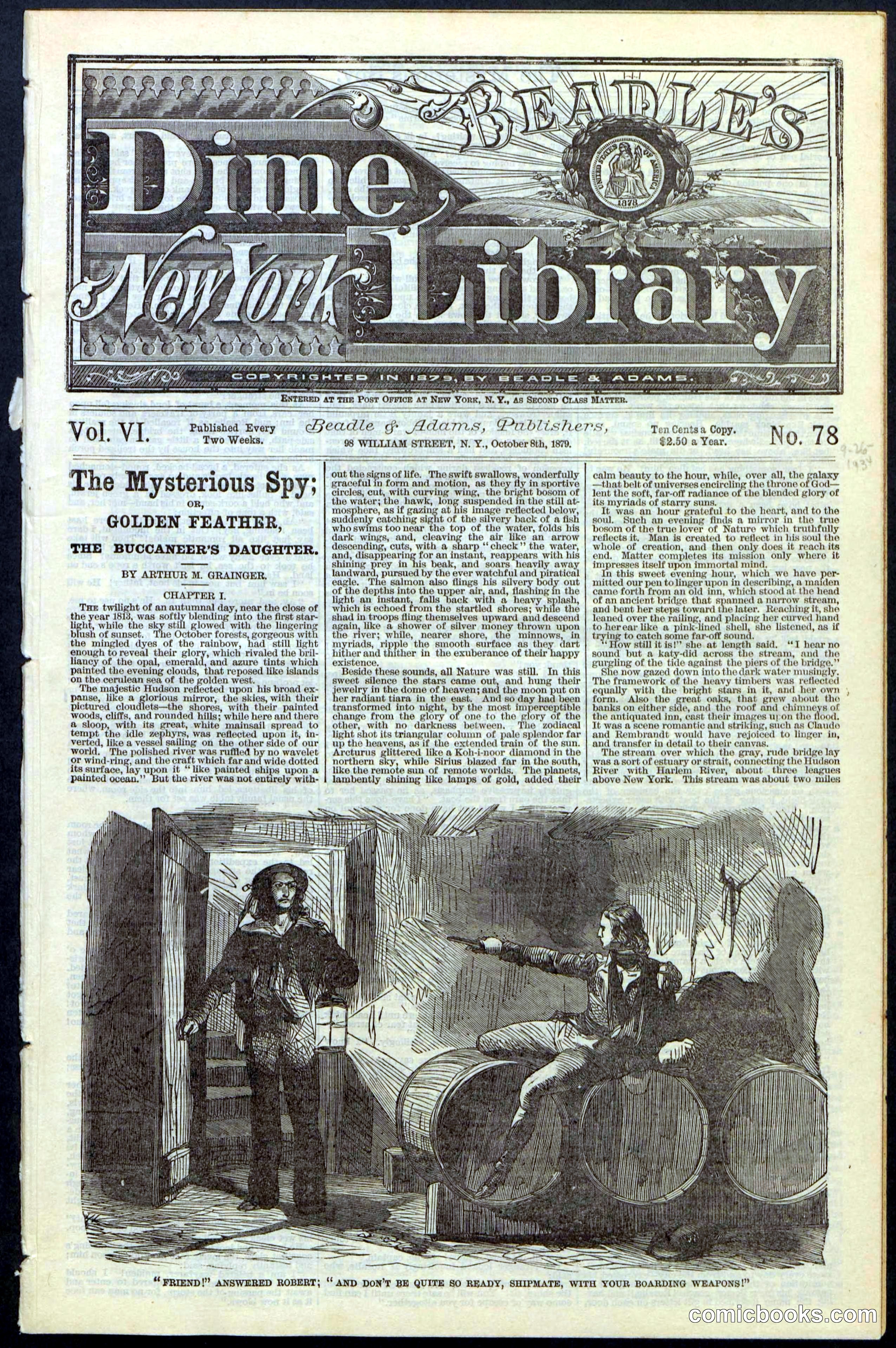 Beadle's New York Dime Library No. 78