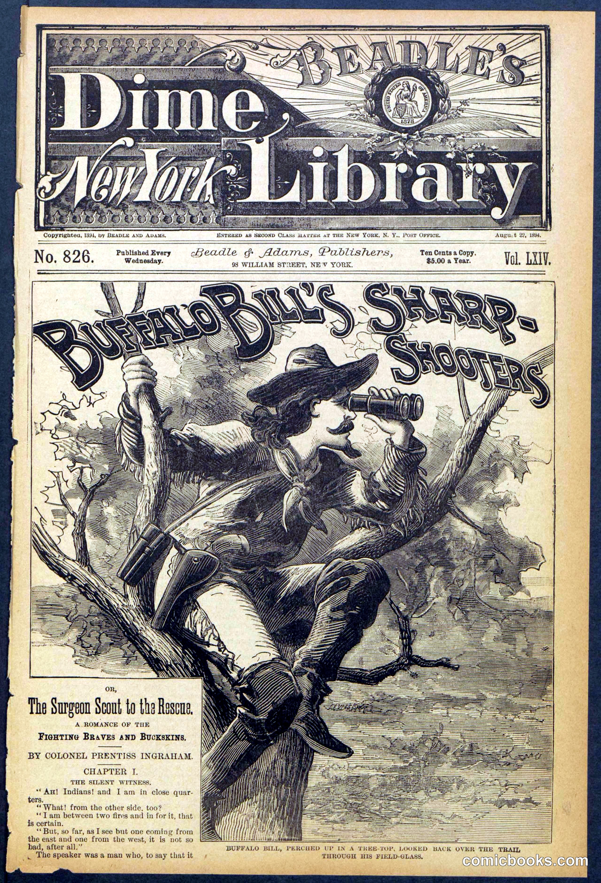 Beadle's Dime Library No. 826