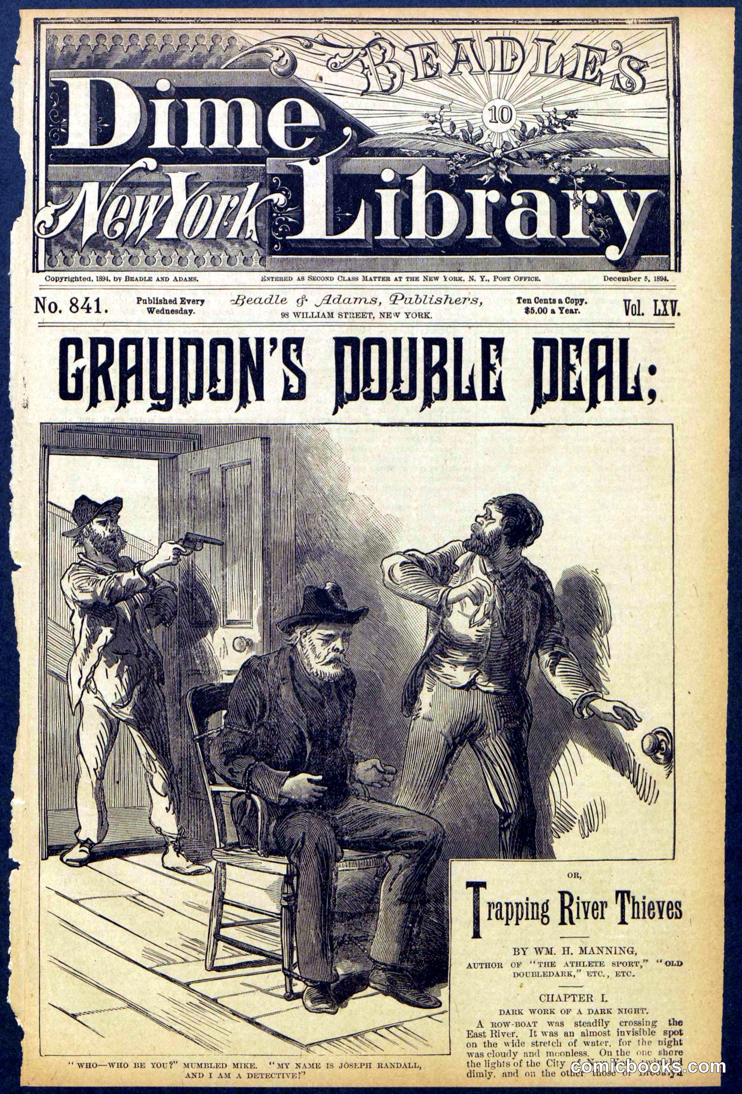 Beadle's Dime Library No. 841