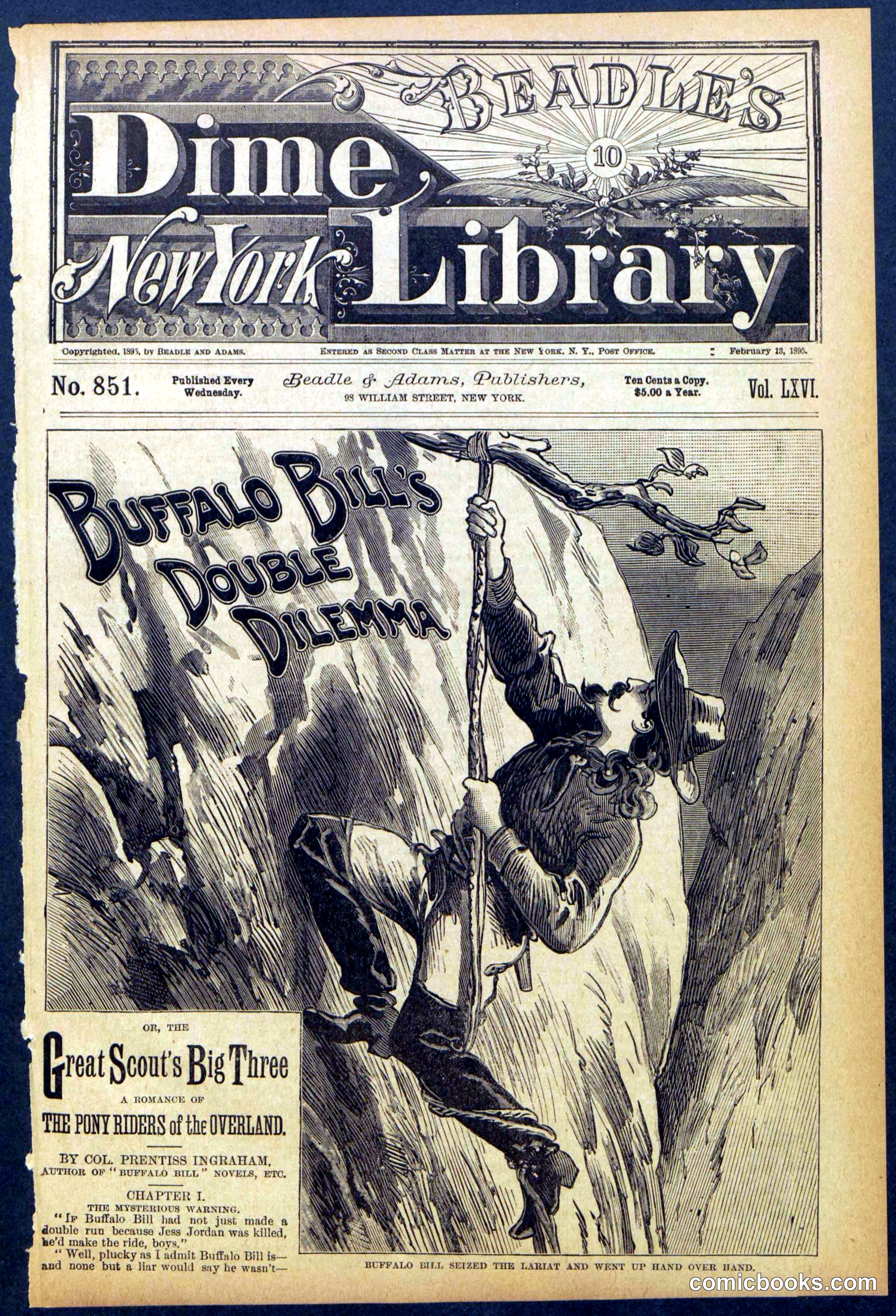 Beadle's Dime Library No. 851