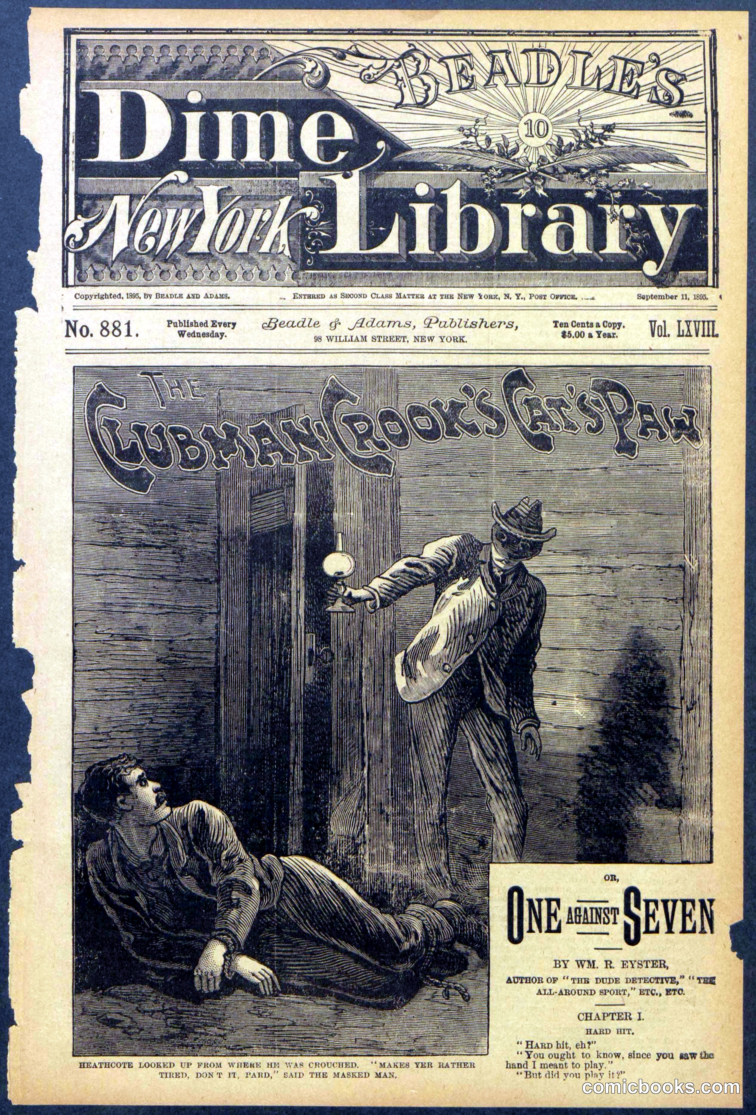 Beadle's New York Dime Library, No. 881