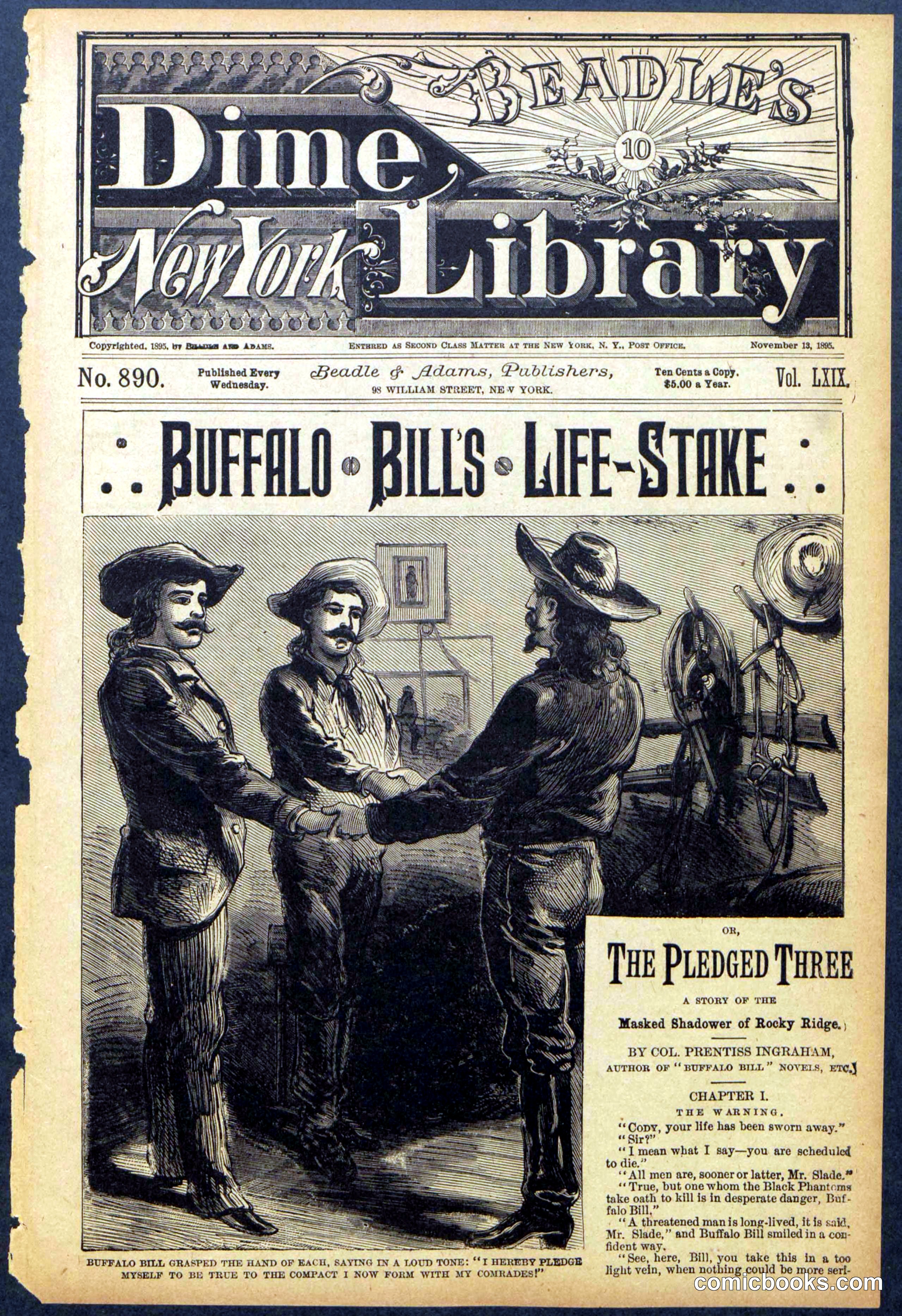 Beadle's New York Dime Library No. 890