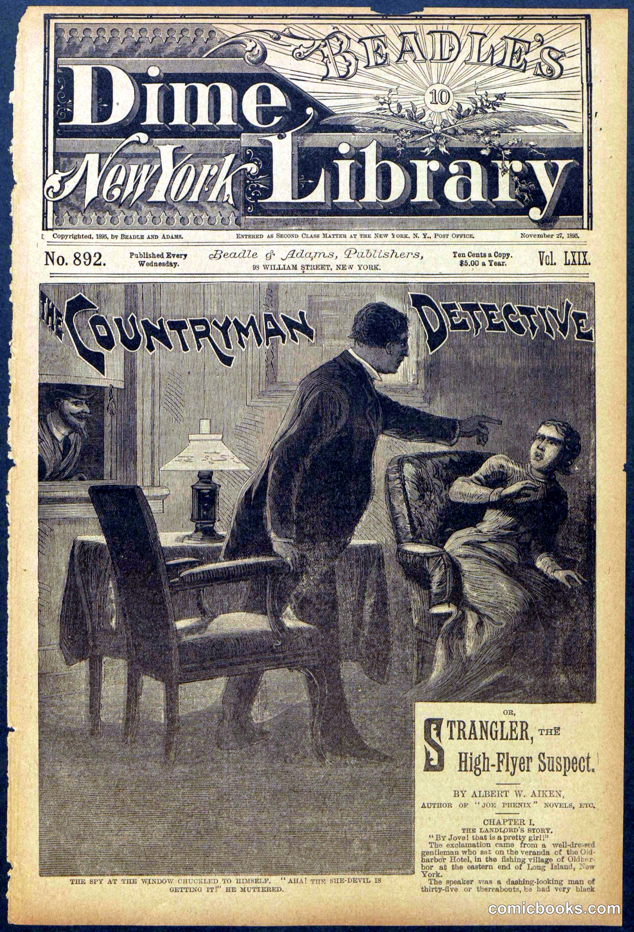Beadle's Dime Library No. 892