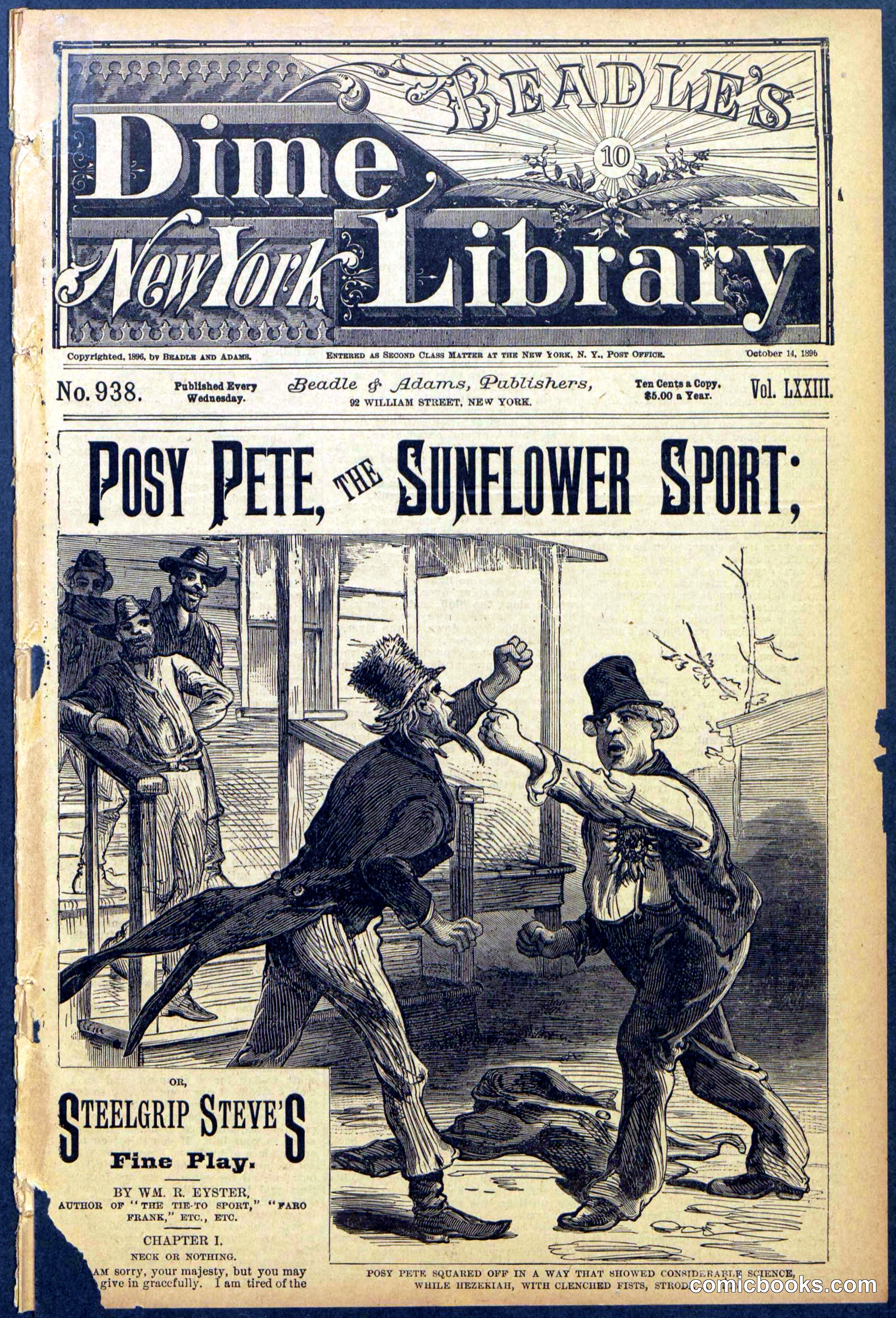 Beadle's New York Dime Library No. 938