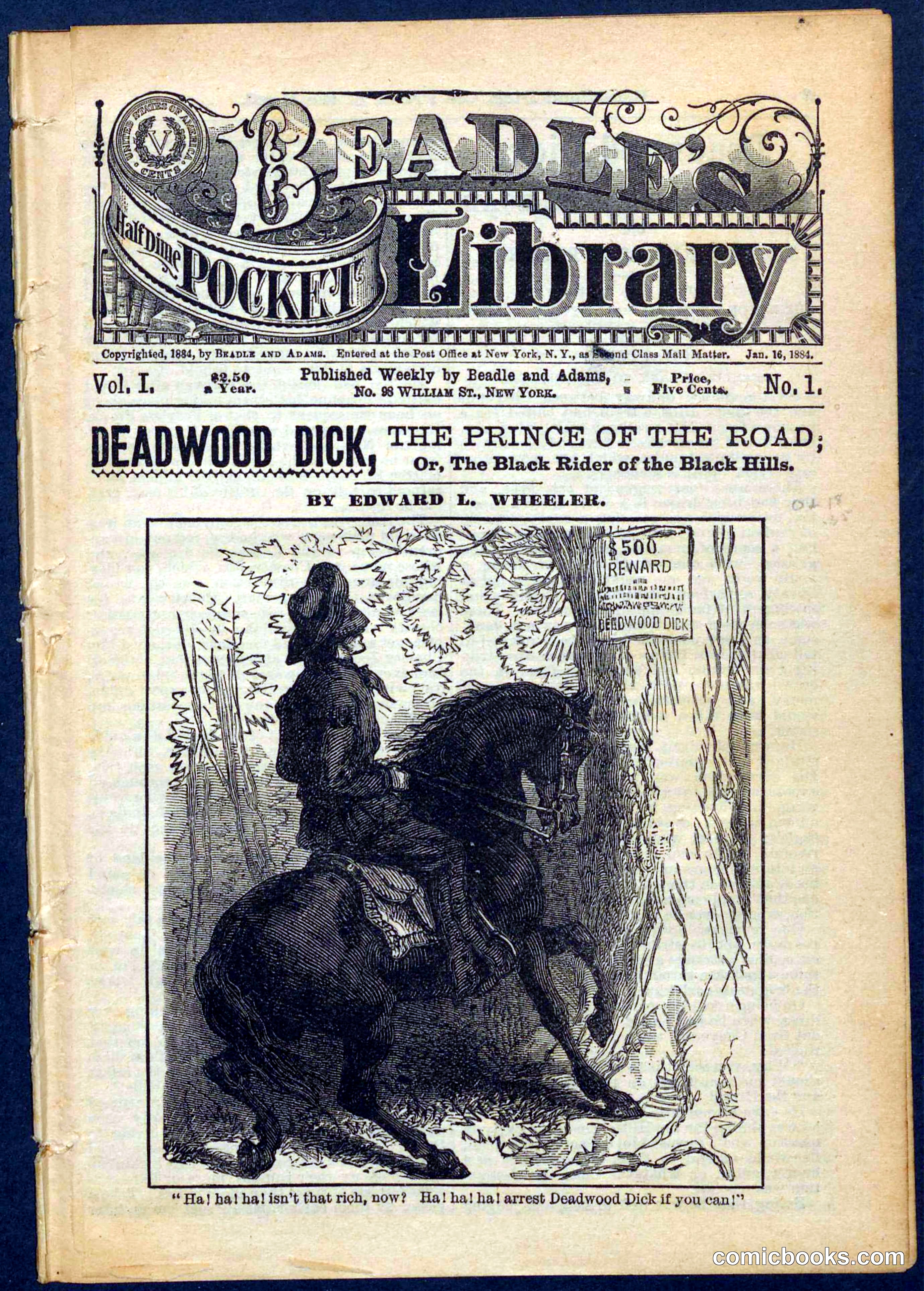 Beadle's Pocket Library No. 1