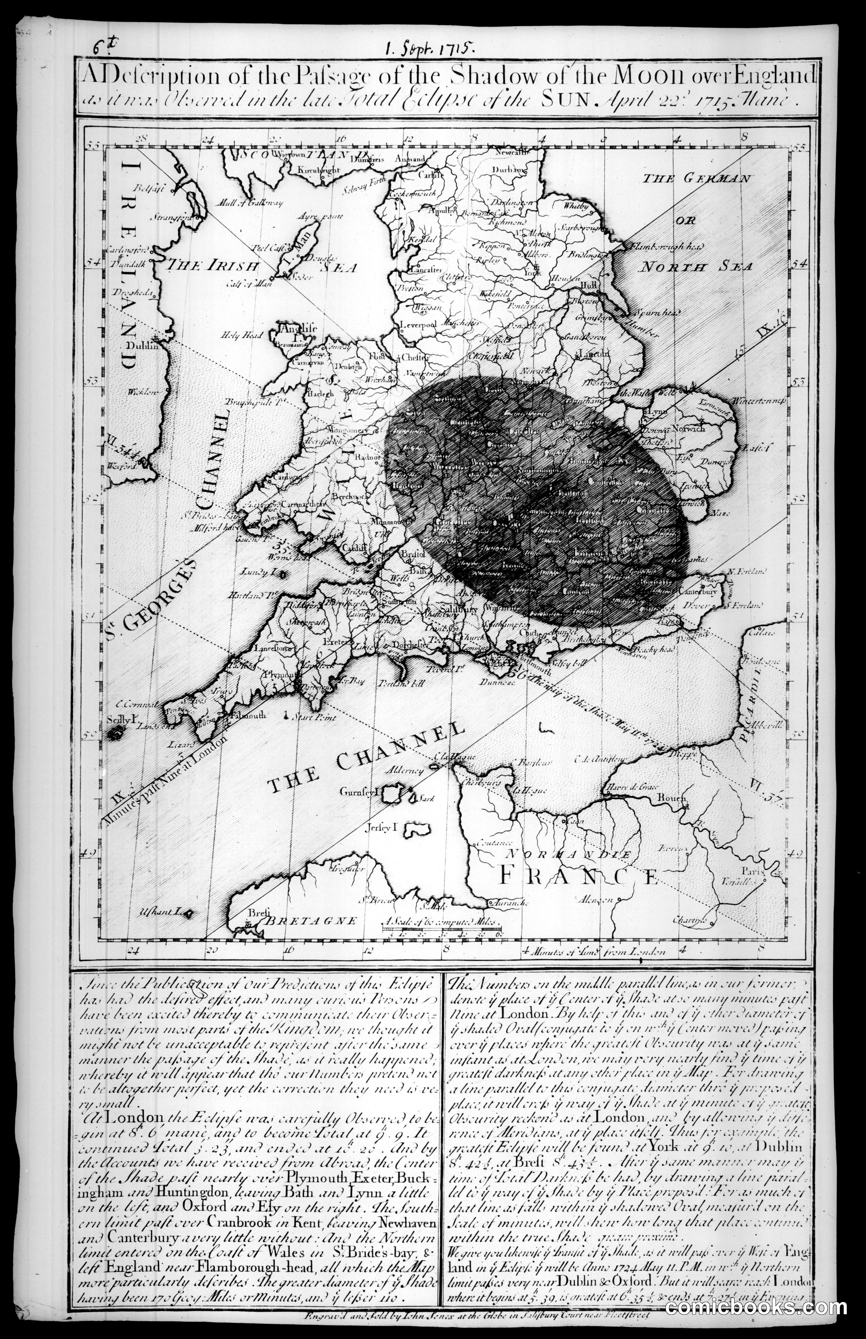 A Description of the Passage of the Shadow of the Moon over England