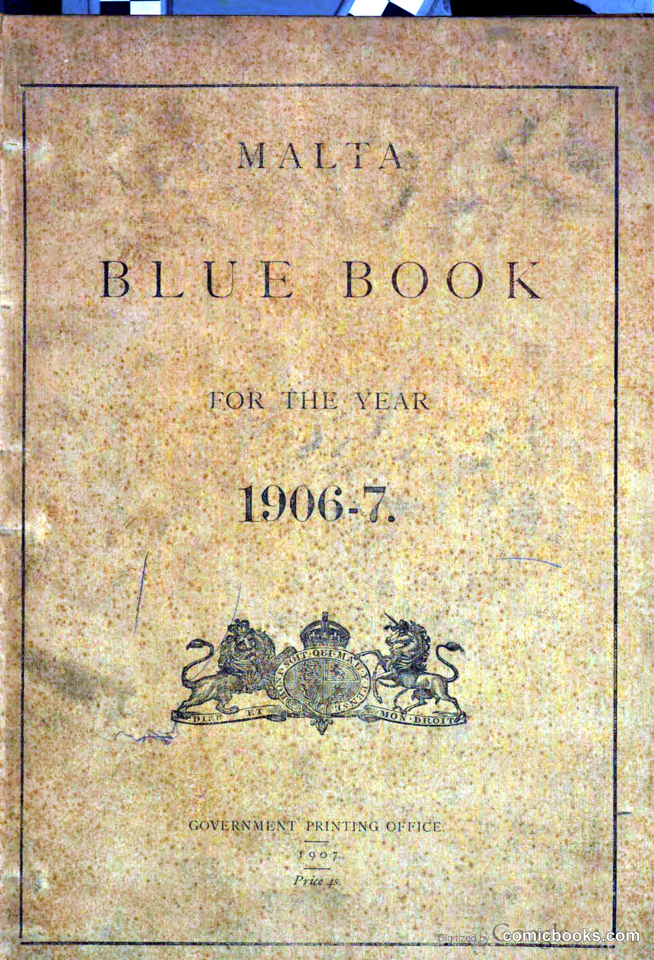 Malta Blue Book 1906–7