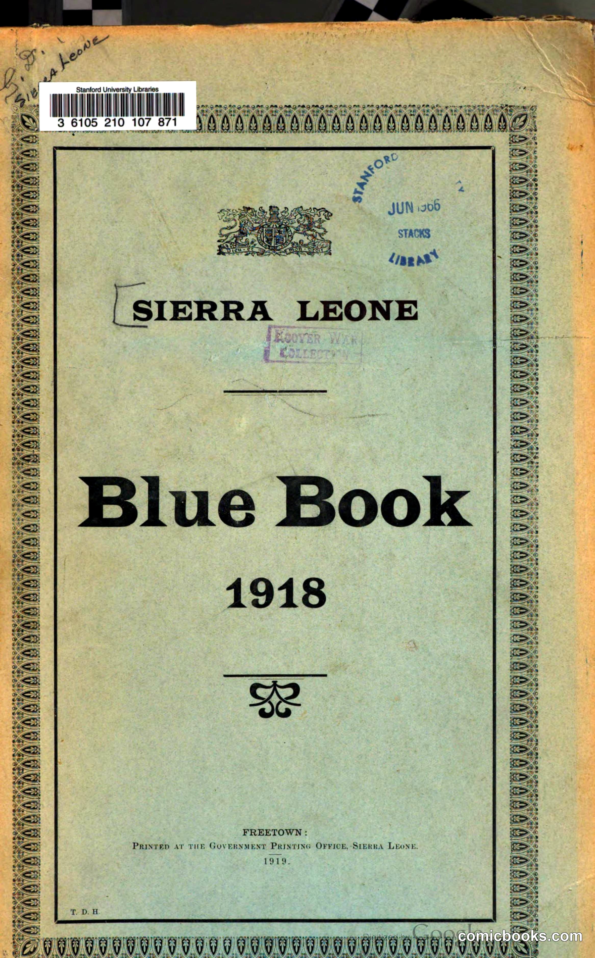 Sierra Leone Blue Book