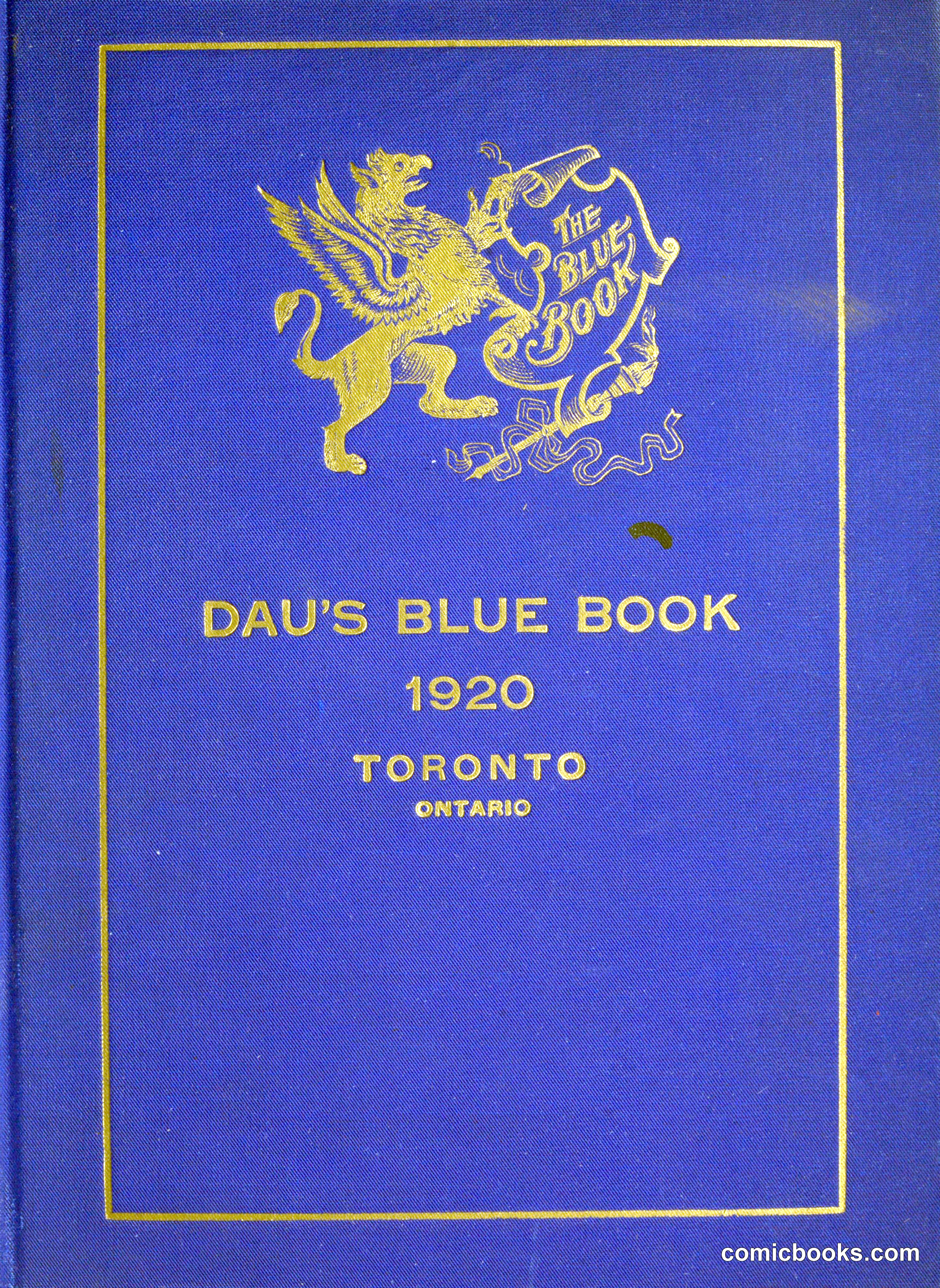 Dau's Blue Book, 1920
