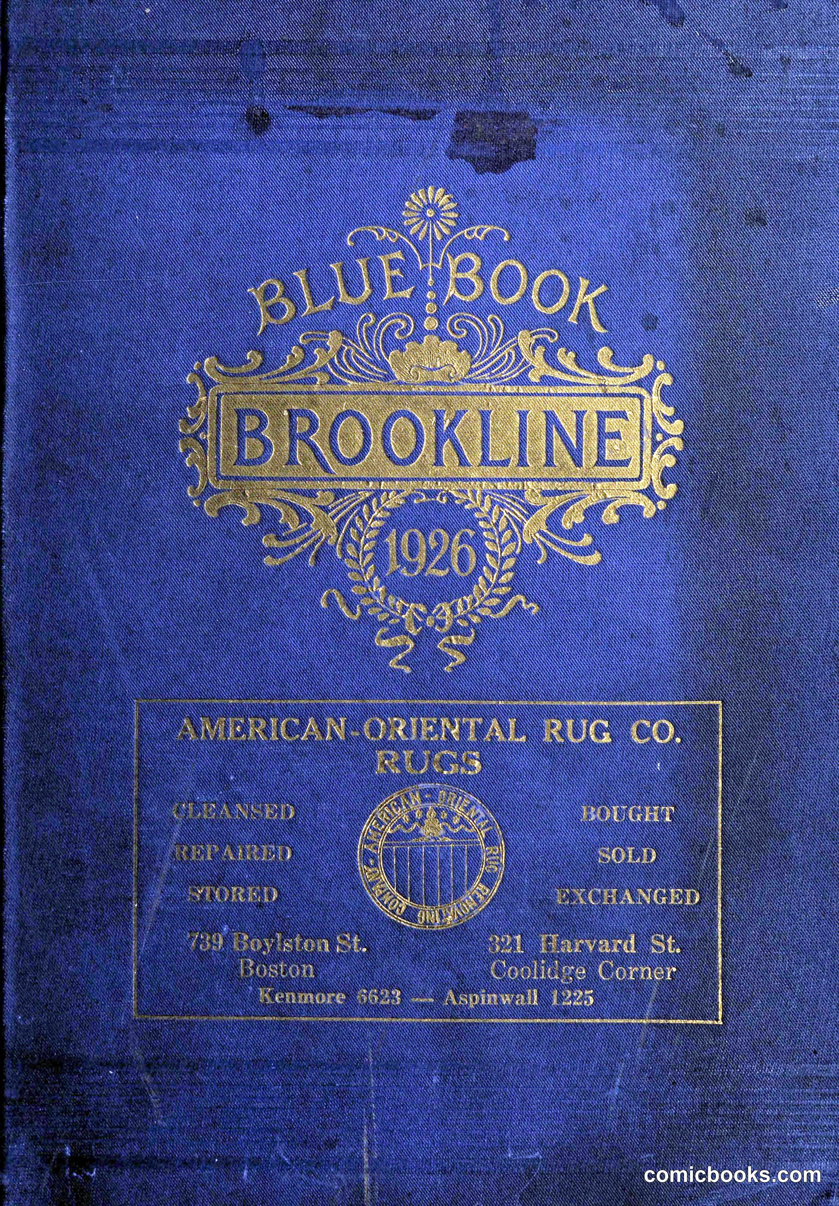 Blue Book of Brookline, 1926